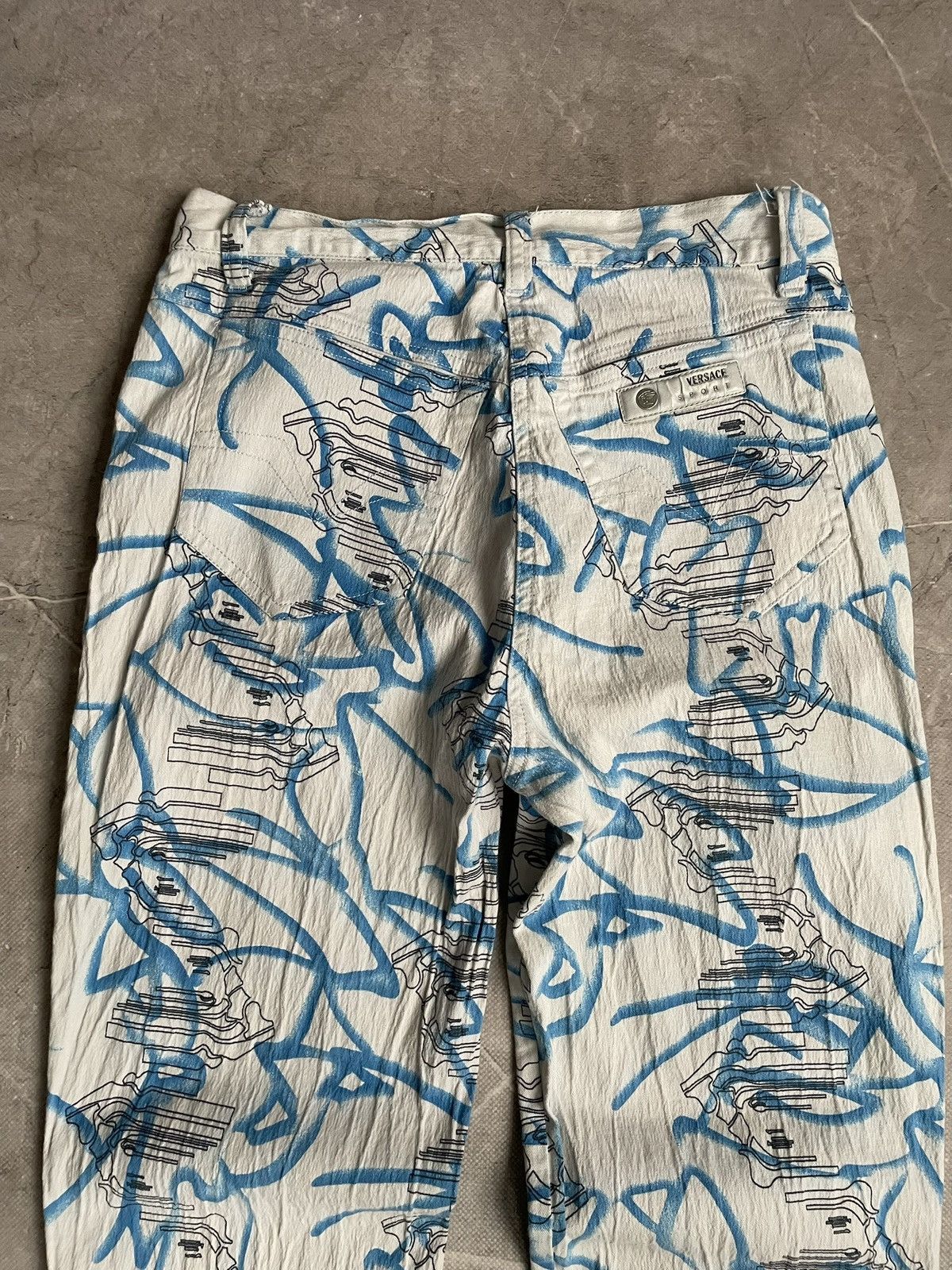 Versace Versace Vintage Pants Printed jeans logo Size US 29 - 12 Thumbnail