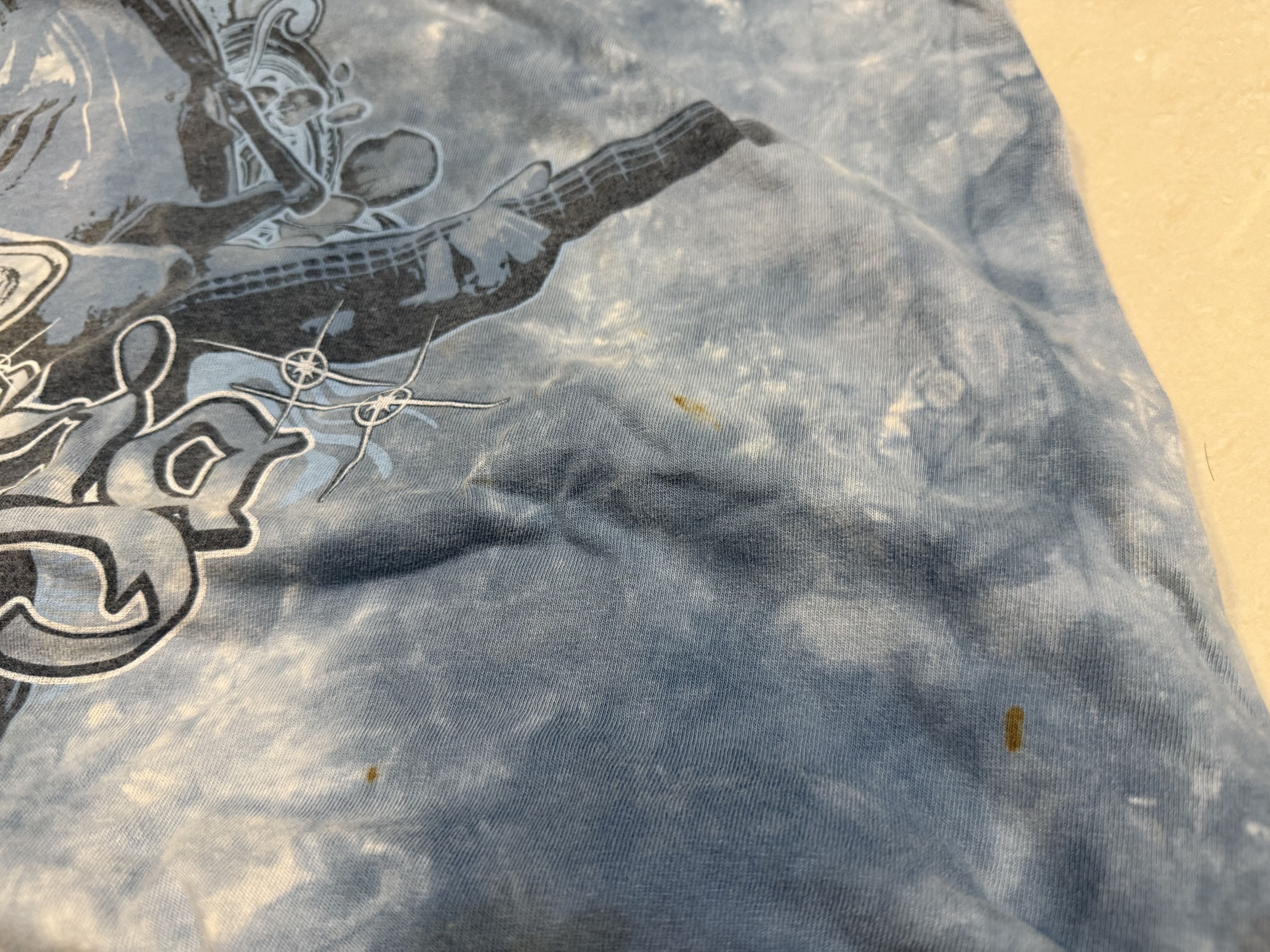 Band Tees × Vintage Vintage 2000s Grateful Dead Jerry Garcia Liquid Blue T Shirt Size US M / EU 48-50 / 2 - 2 Thumbnail