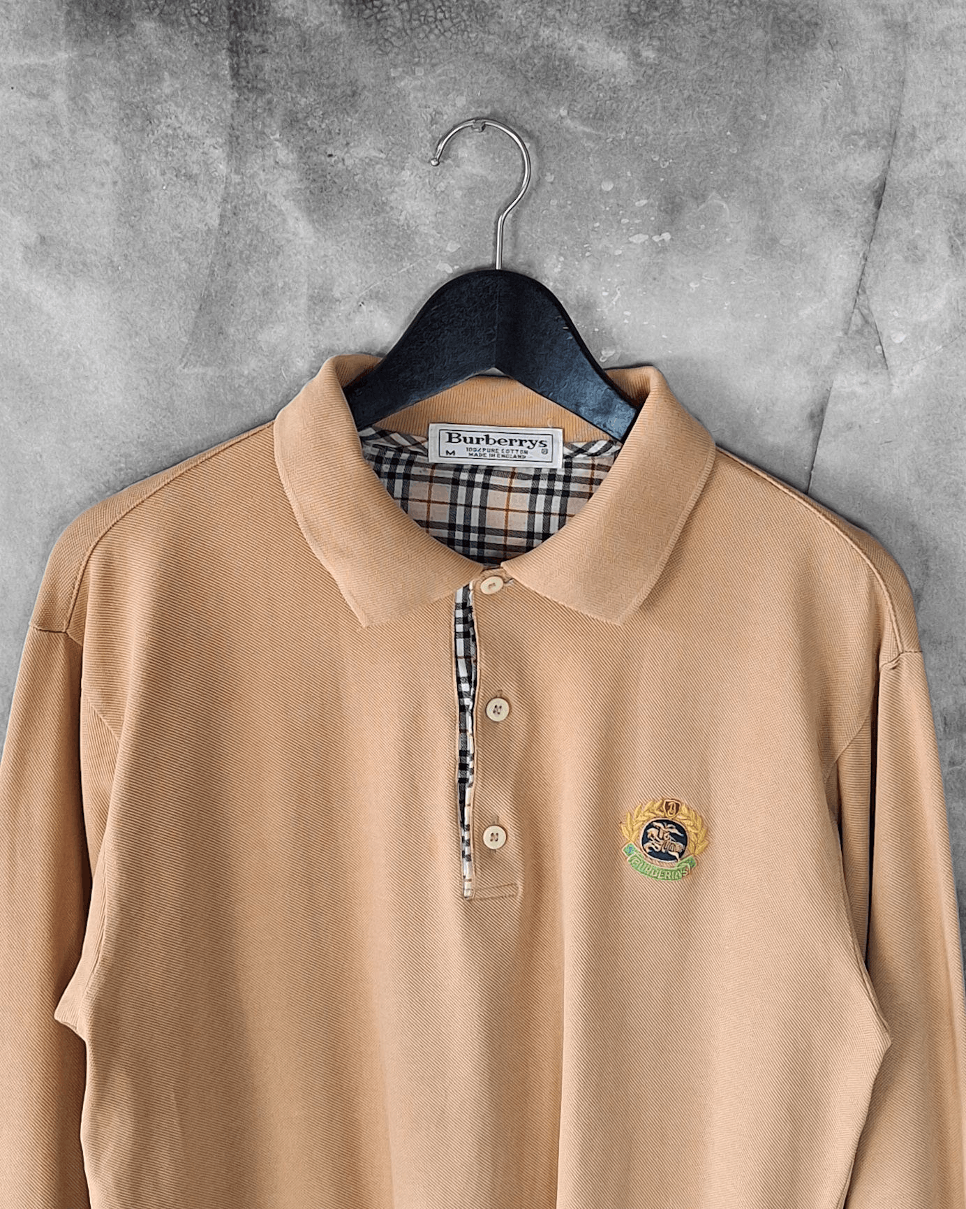 Burberry Vintage Burberry Longsleeve Polo Shirt Size US M / EU 48-50 / 2 - 4 Thumbnail