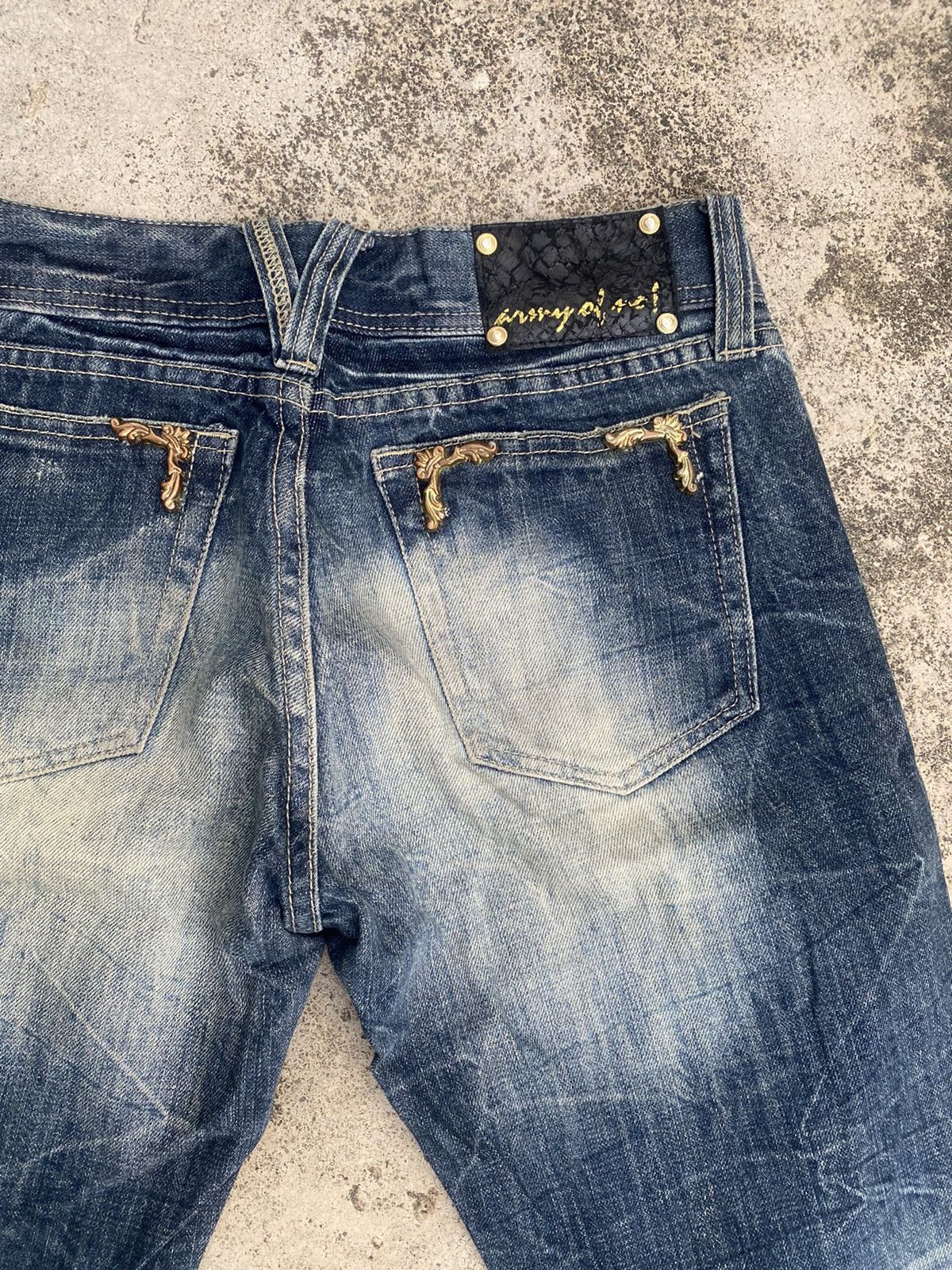 If Six Was Nine × JACKROSE Flare Jeans Jackrose Distressed Clawmark Bootcut Size US 30 / EU 46 - 22 Thumbnail