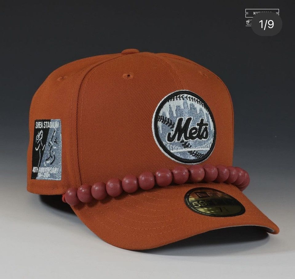 image of Myfitteds New York Mets Elite Series Shea Stadium 40T in Orange, Men's