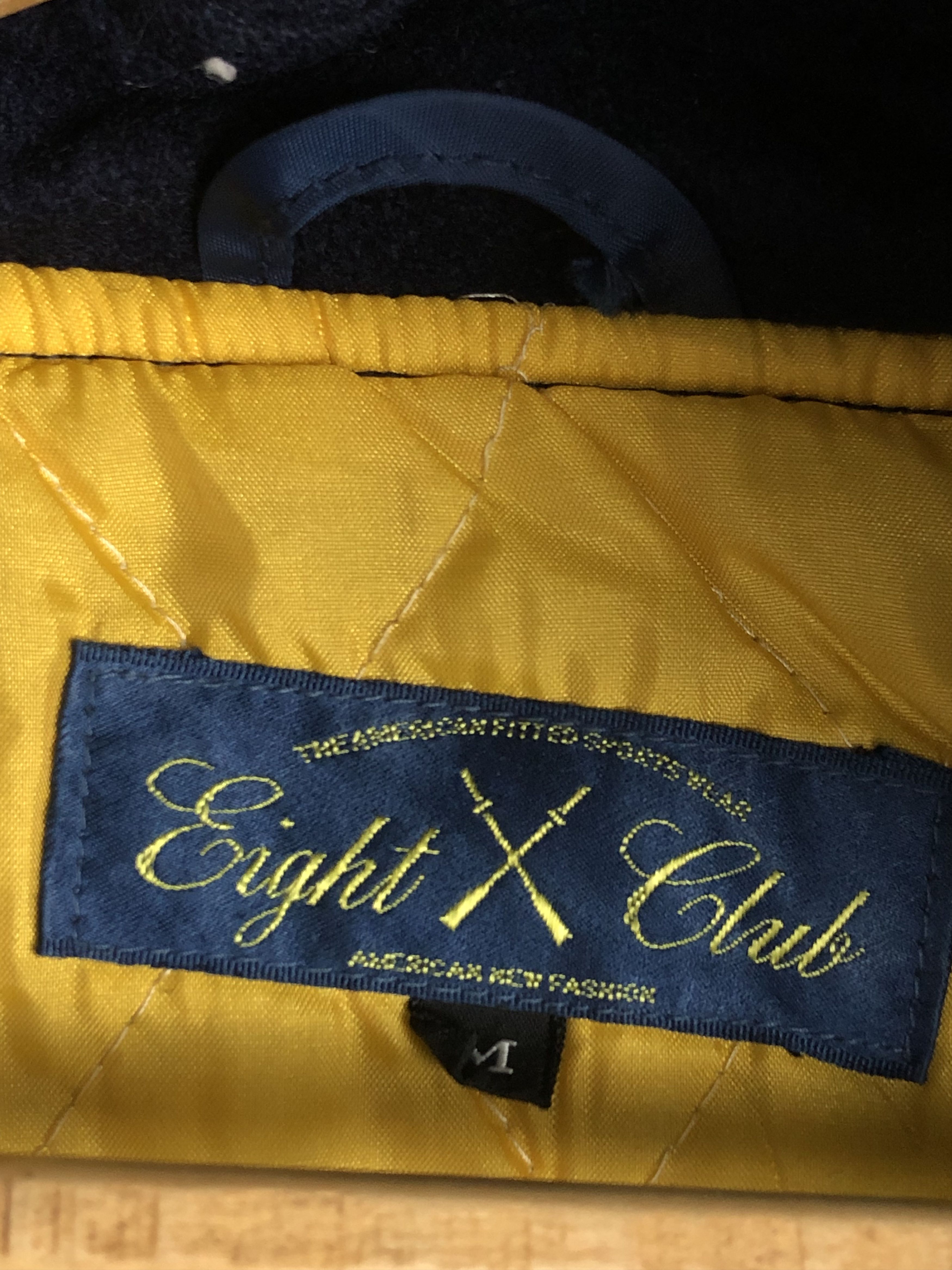 Vintage Vintage 90s Eight Club Wool Varsity Jacket V0327 Size US M / EU 48-50 / 2 - 7 Thumbnail