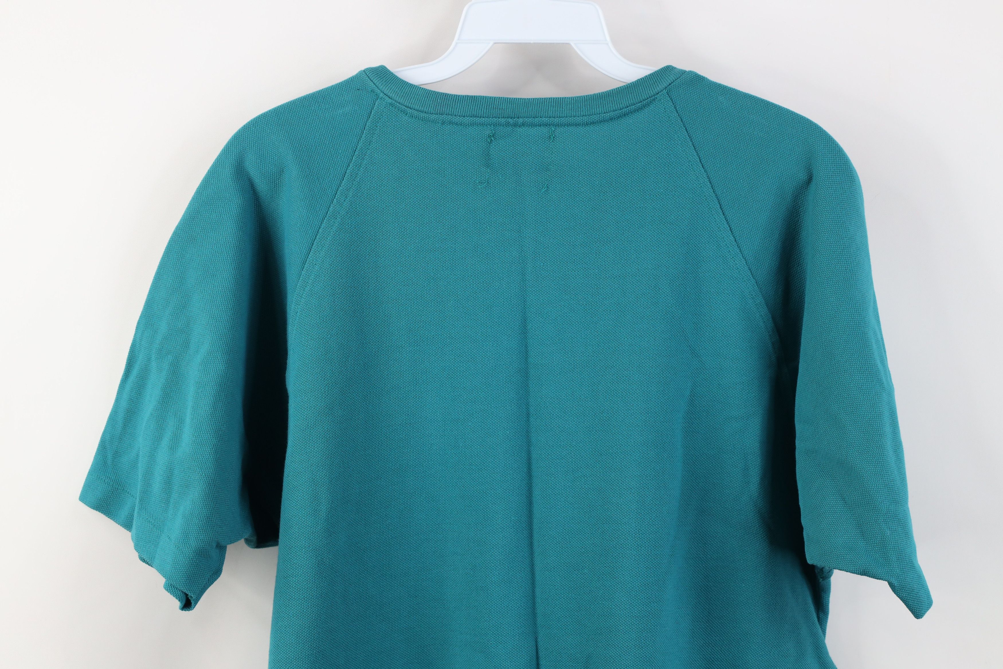 Vintage Vintage 90s Streetwear Short Sleeve Henley T-Shirt Teal USA Size US M / EU 48-50 / 2 - 11 Thumbnail