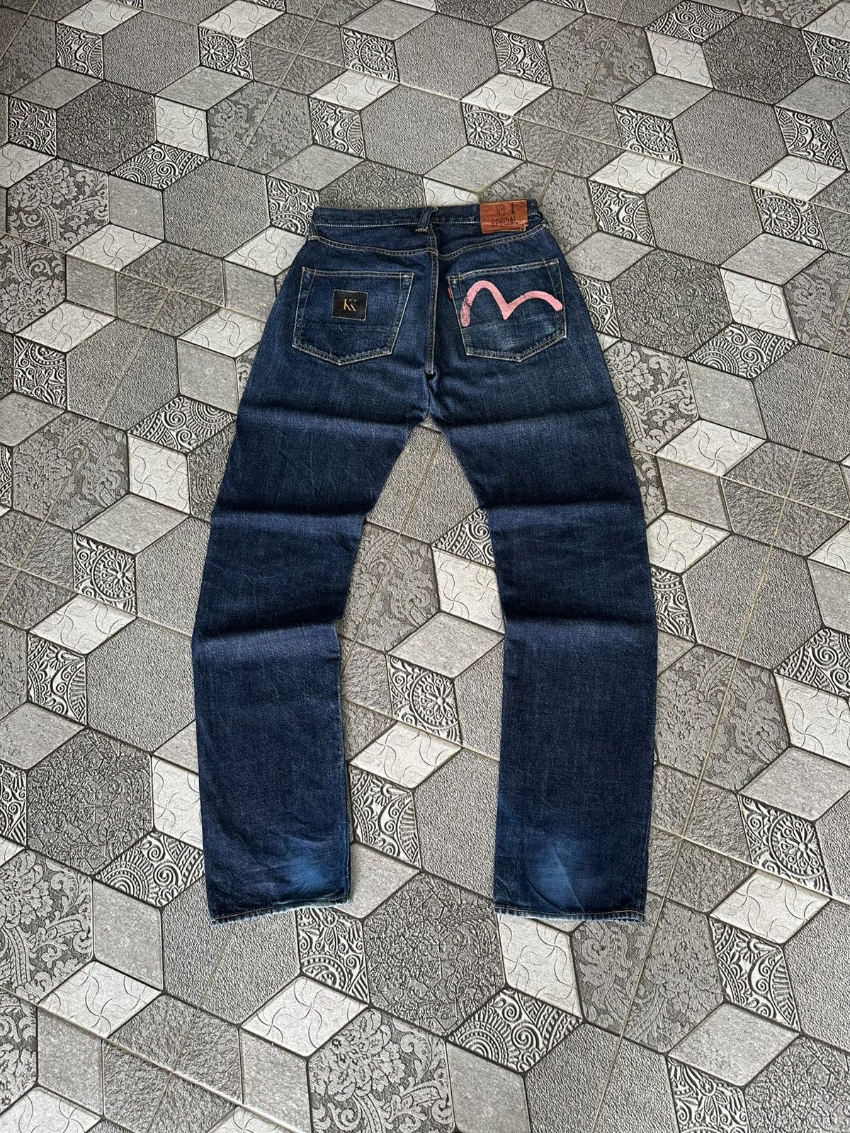 Evisu EVISU NO 1 SPECIAL SEAGULL PINK SELVEDGE DENIM Size US 30 / EU 46 - 1 Thumbnail