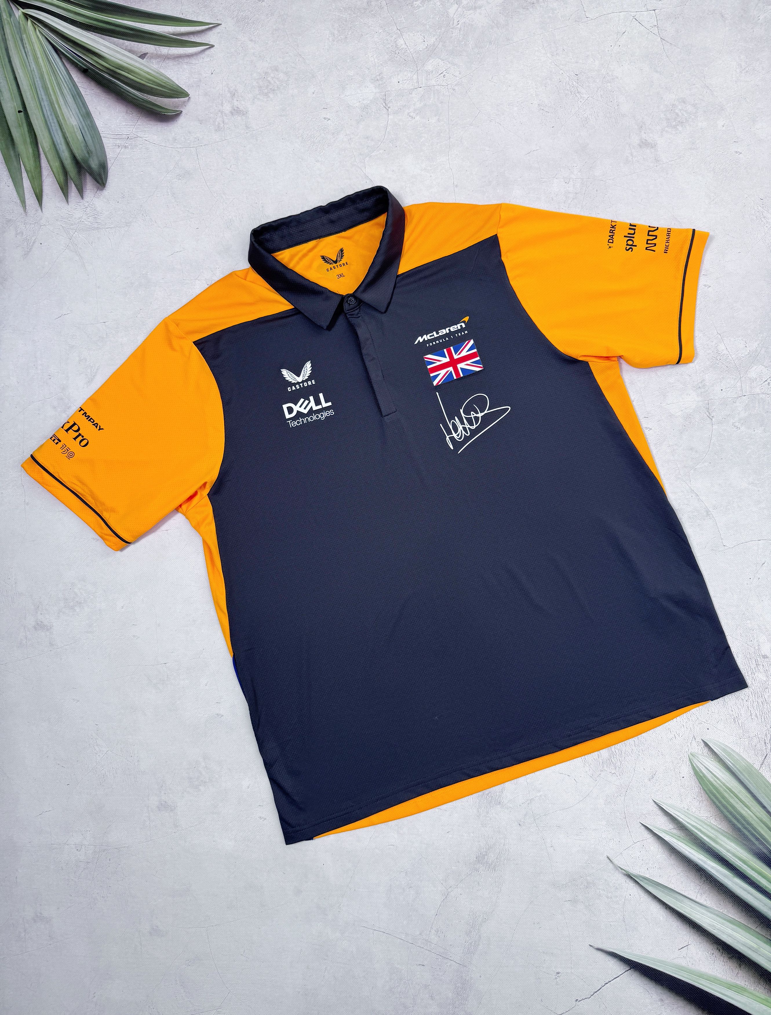 Formula 1 McLaren F1 Racing Team Polo T-Shirt #4 Norris by Castore Size US XL / EU 56 / 4 - 5 Thumbnail