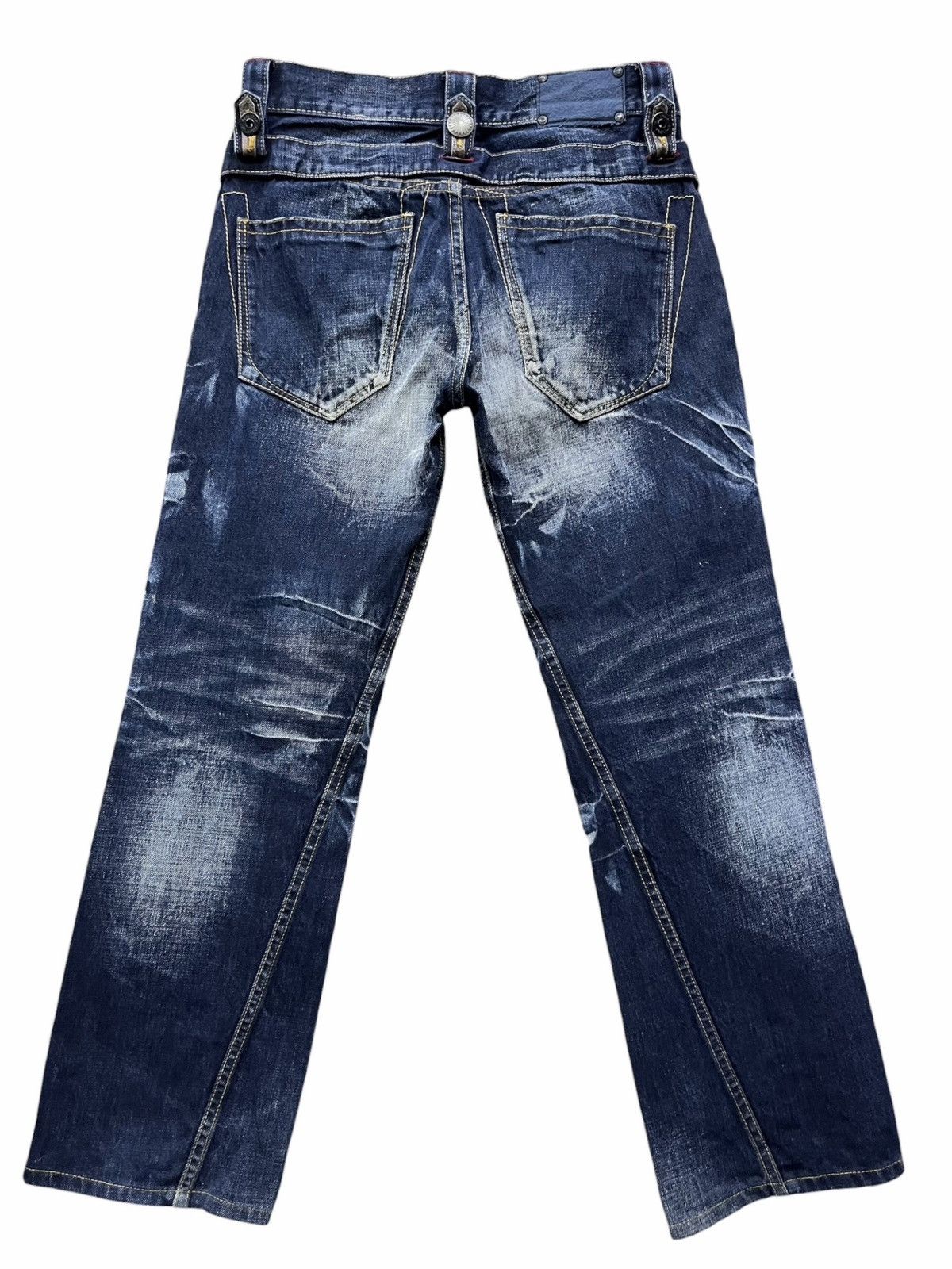 Army Of Me FYE🔥VINTAGE Army Of No! Double Waist Jeans Tornado Mart Era Size US 30 / EU 46 - 7 Thumbnail