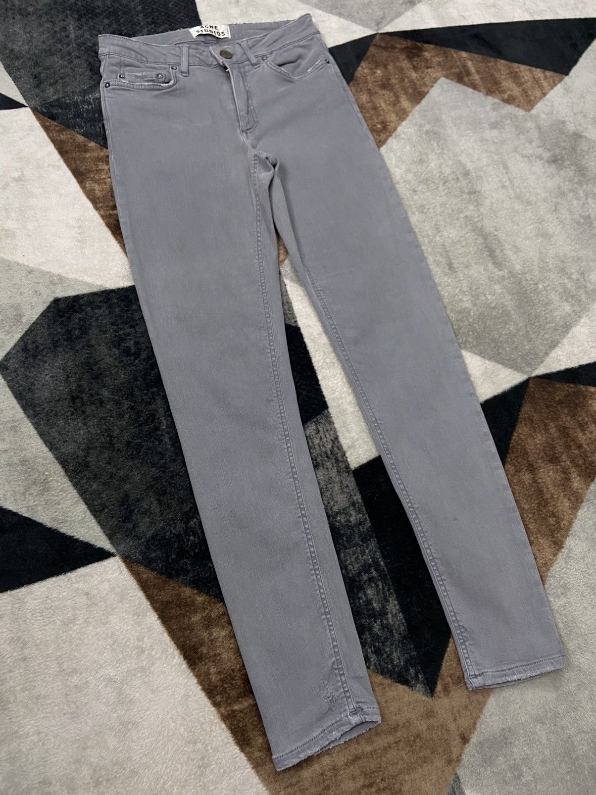 Acne Studios Acne Studios “Skin 5 Used Grey” Skinny Jeans Size 25" / US 0 / IT 36 - 2 Thumbnail