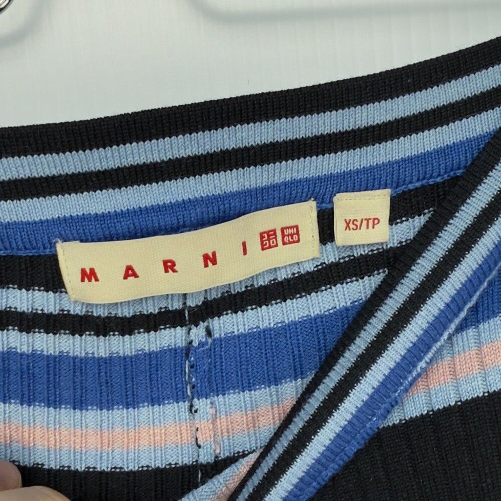 Marni MARNI x Uniqlo Semi Flared Knitted Pants Blue Black Size XS Size 26" / US 2 / IT 38 - 3 Thumbnail