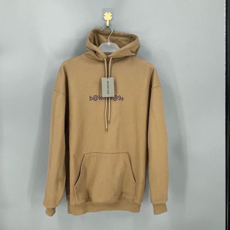 Balenciaga Balenciaga Khaki Hoodie Size US S / EU 44-46 / 1 - 1 Thumbnail