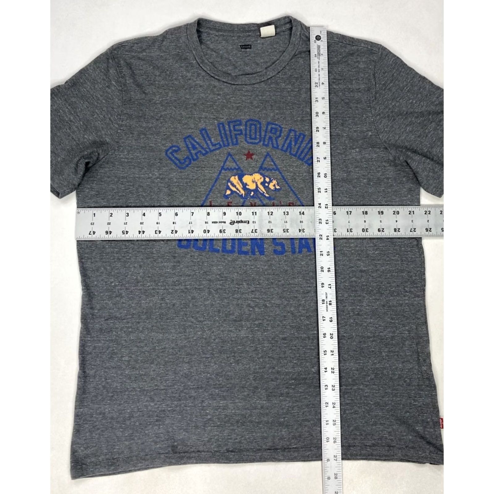 Levi's Levi’s California Golden State Graphic T-shirt Men Large Gray Heather Size US L / EU 52-54 / 3 - 6 Thumbnail