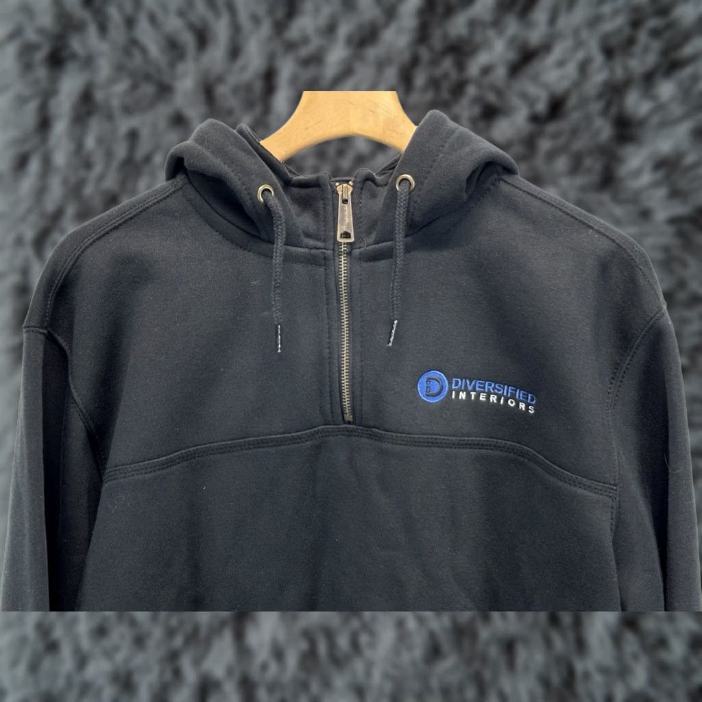 Carhartt Carhartt Sweatshirt Mens L Black Regular 1/4 Zip Hoodie Fleece Heavyweight Pullover Hooded Size US L / EU 52-54 / 3 - 1 Thumbnail