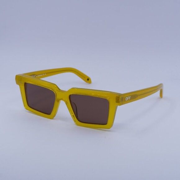 Off-White Off-White OERI142 WINDSOR 1864 Sunglasses Yellow Square Size ONE SIZE - 3 Thumbnail