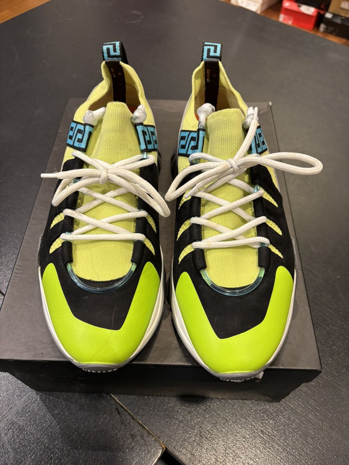 Versace Versace Squalo Neon Green Sneakers Size US 11 / EU 44 - 2 Thumbnail