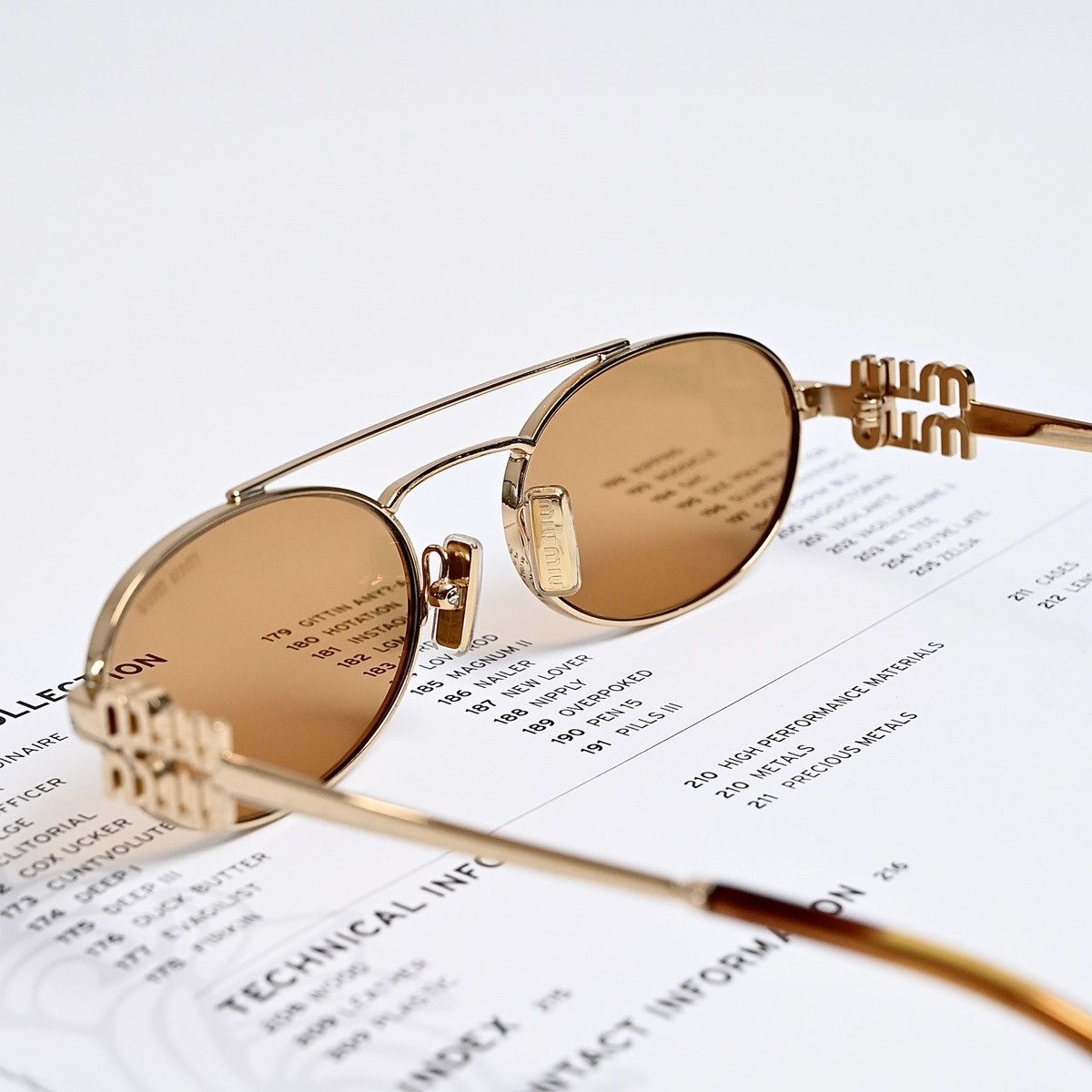 Miu Miu MIU MIU 0MU 54ZS SUNGLASSES Size ONE SIZE - 6 Thumbnail