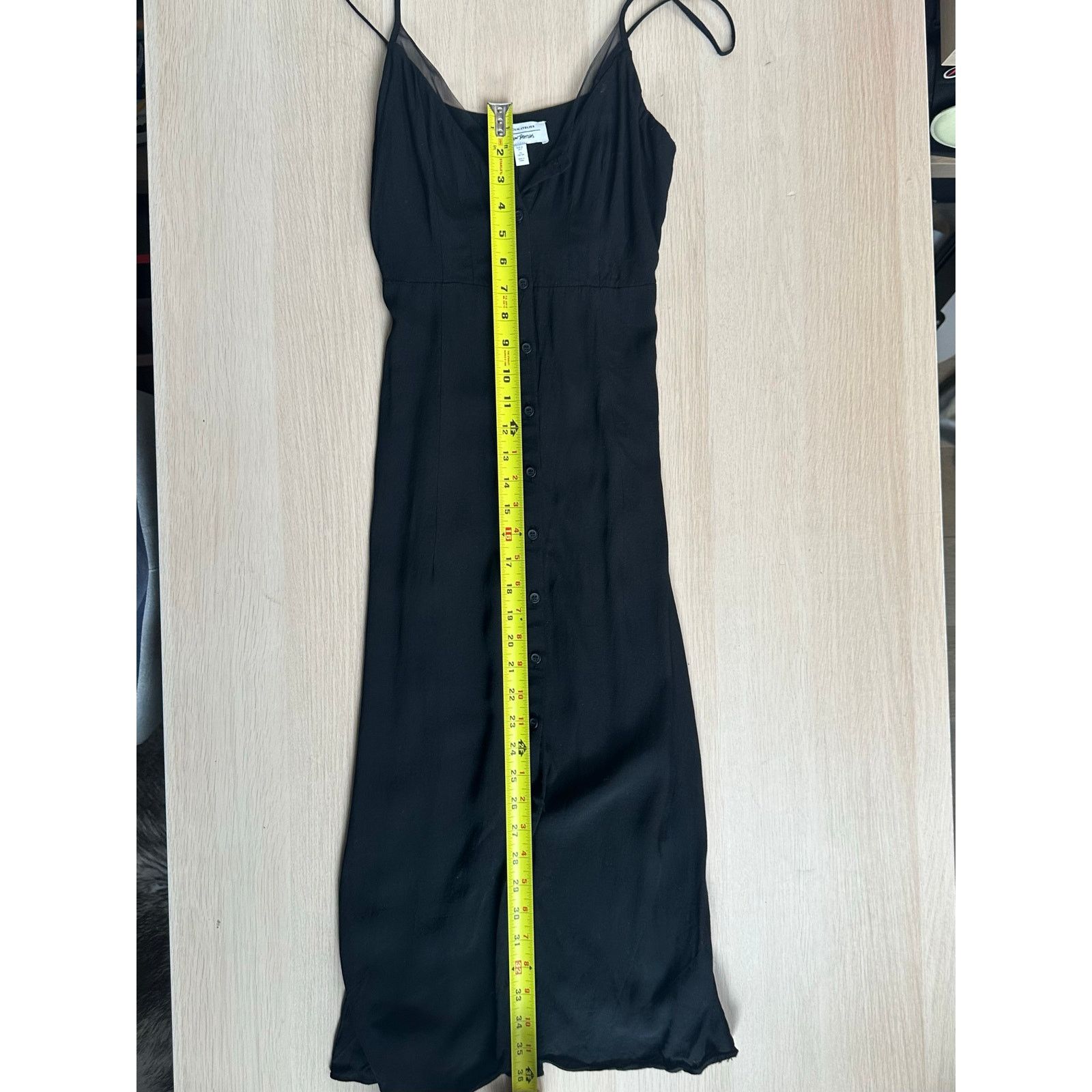 & Other Stories & Other Stories Black Midi Dress Size 2 Size XS / US 0-2 / IT 36-38 - 6 Thumbnail