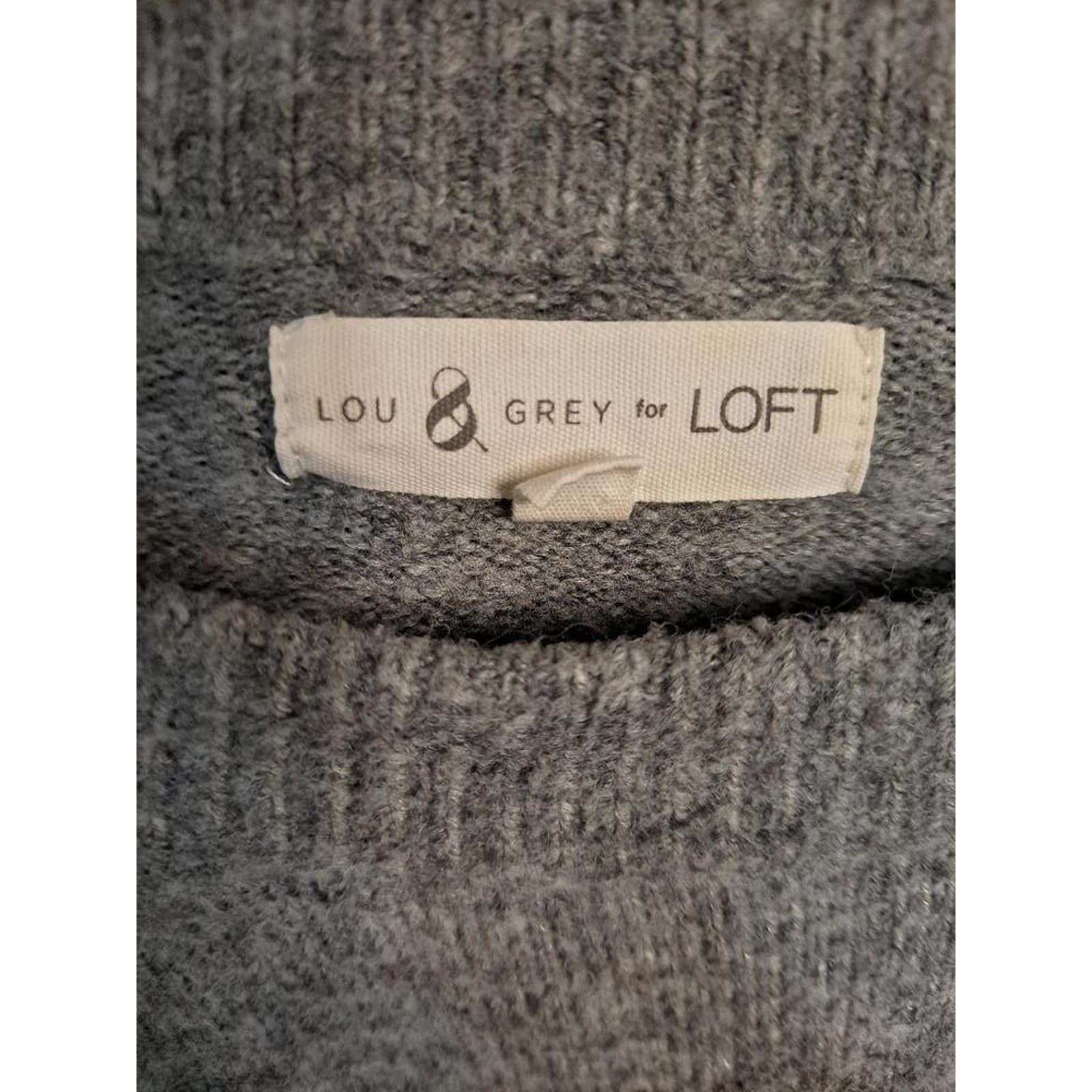 Lou & Grey Lou & Grey for Loft Gray Crew Neck‎ Star Sweater Size XL Size XL / US 12-14 / IT 48-50 - 4 Thumbnail