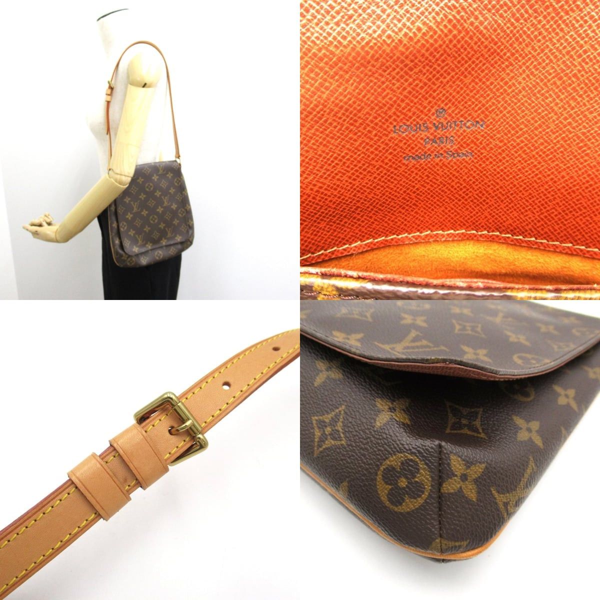 Louis Vuitton Louis Vuitton Monogram Canvas Musette Salsa Handbag Brown Size ONE SIZE - 4 Thumbnail