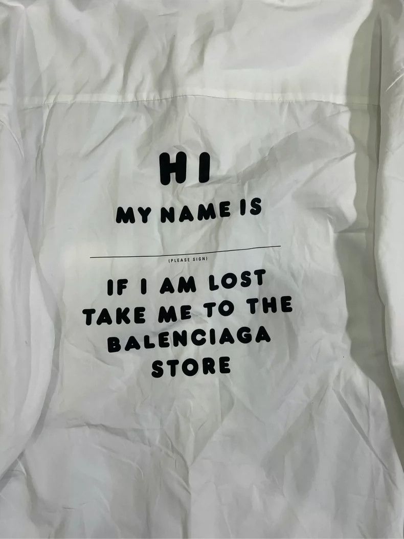 Balenciaga Balenciaga size 34 Letter logo on the back of the shirt Size US XS / EU 42 / 0 - 3 Thumbnail