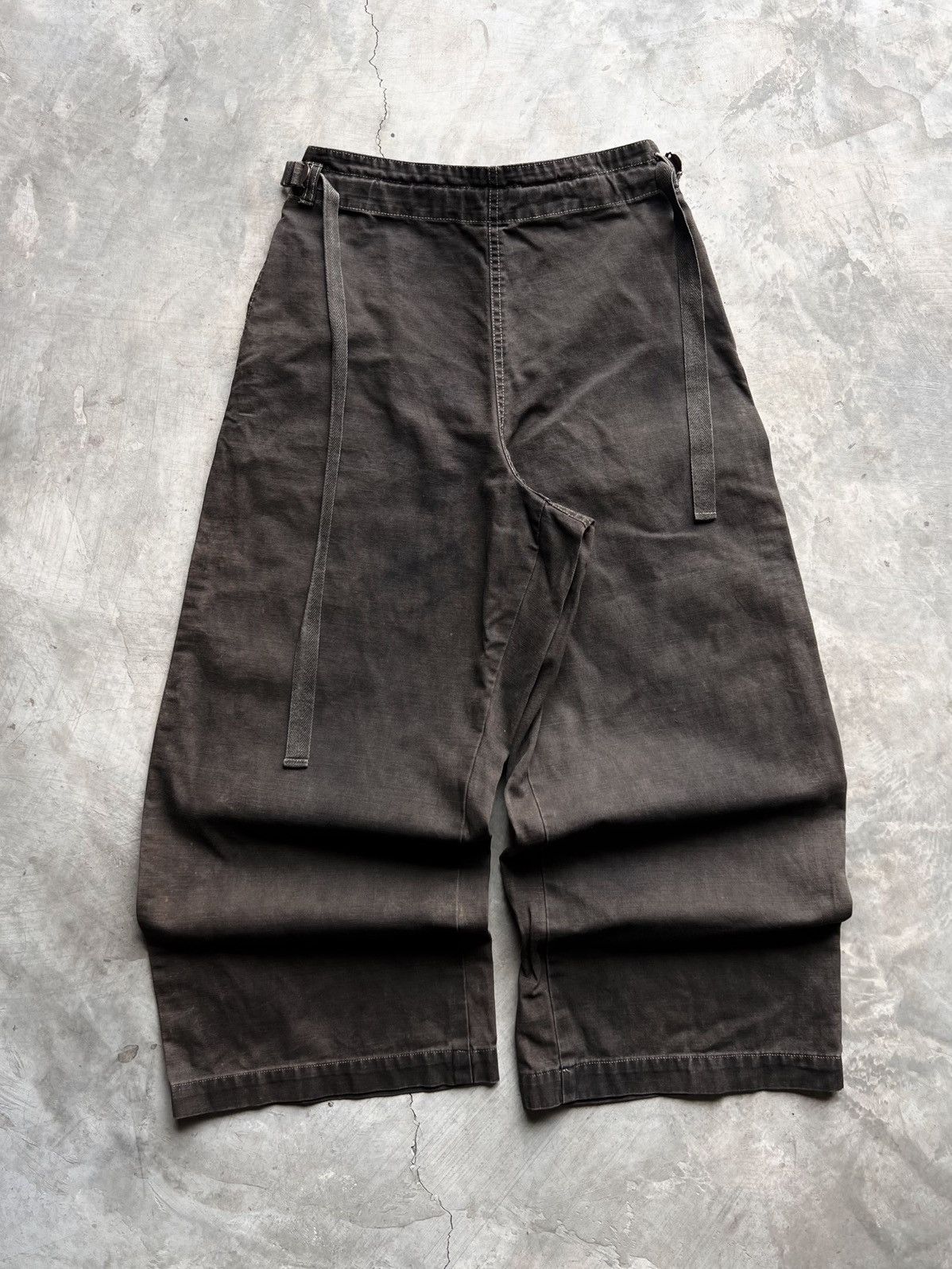 Issey Miyake Plantation Issey Miyake Faded Wide Leg Trousers Size US 32 / EU 48 - 9 Thumbnail