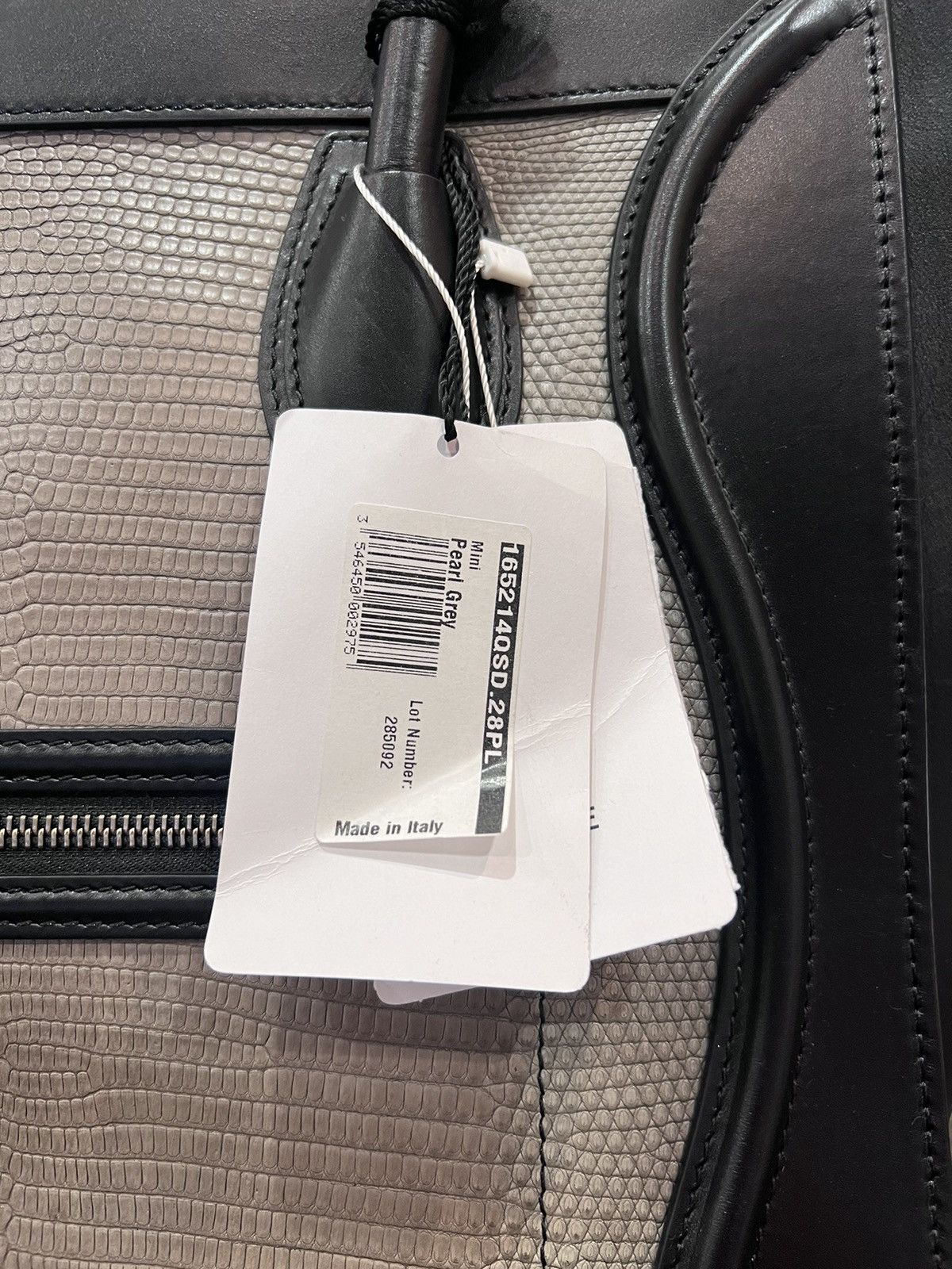 Celine Mini Luggage Leather and Lizard