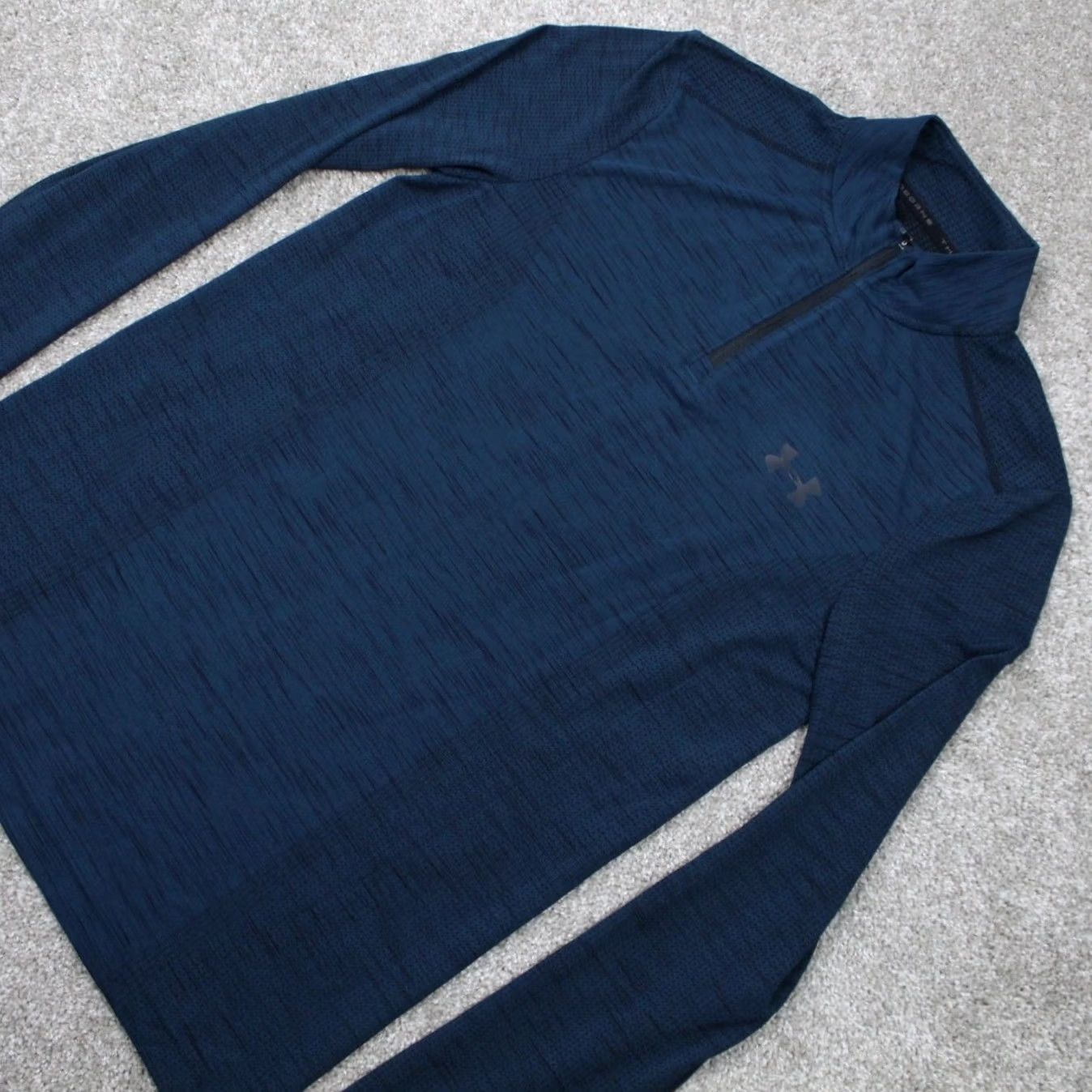 Under Armour Under Armour Threadborne Sweatshirt Mens Small Blue 1/4 Zip Pullover L/S Casual Athletic Regular Fit Polyester Blended Fabric Peak Size S Color Blue Size US S / EU 44-46 / 1 - 3 Thumbnail