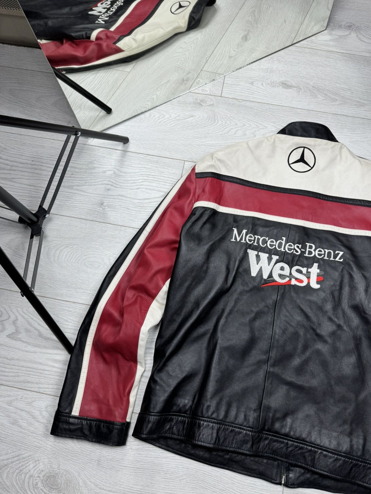 Mercedes-Benz Vintage Mercedes-Benz West Leather Jacket,McLaren Team Size US XL / EU 56 / 4 - 8 Thumbnail