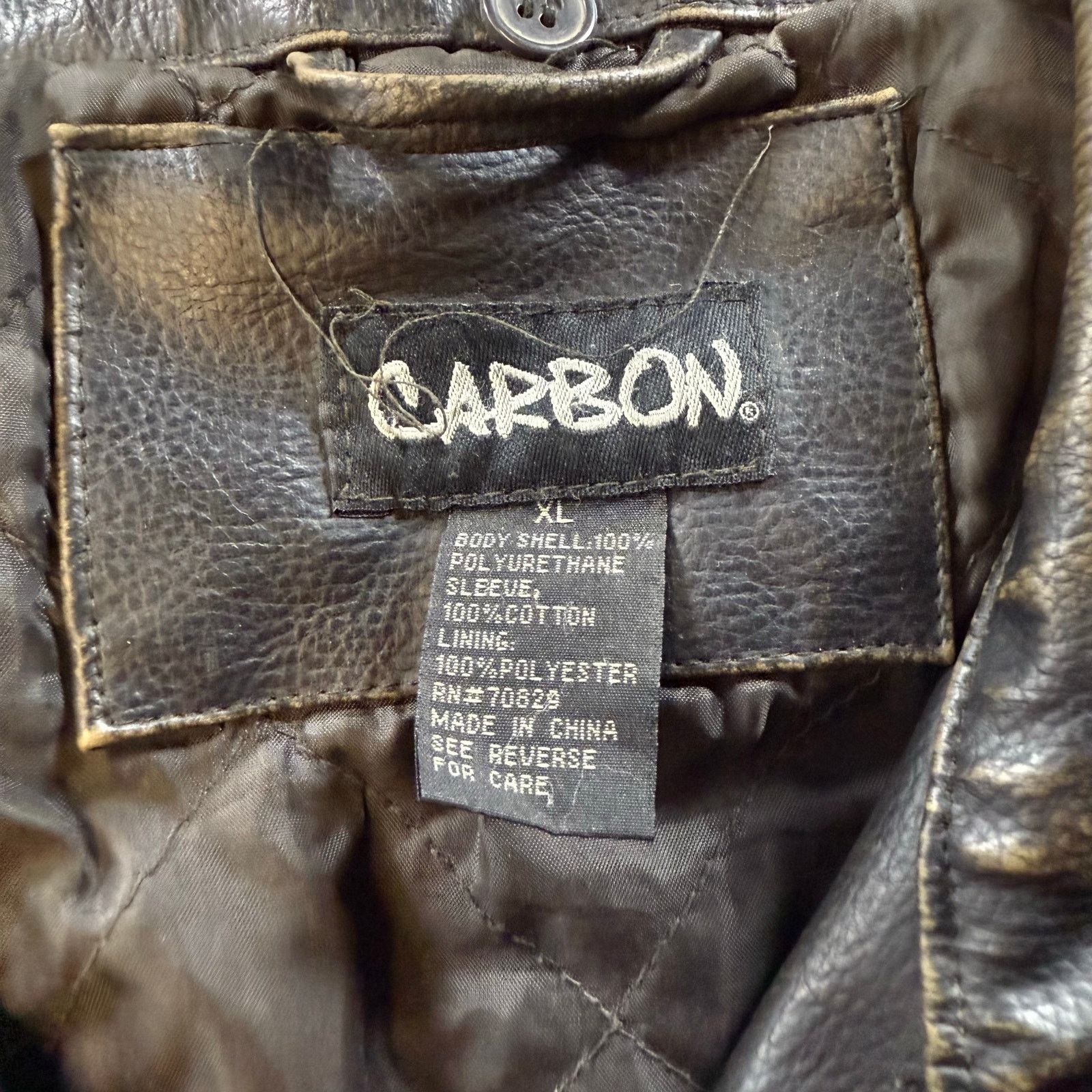 Carbon Carbon Leather Jacket Black/Black Size XL Size US XL / EU 56 / 4 - 9 Thumbnail