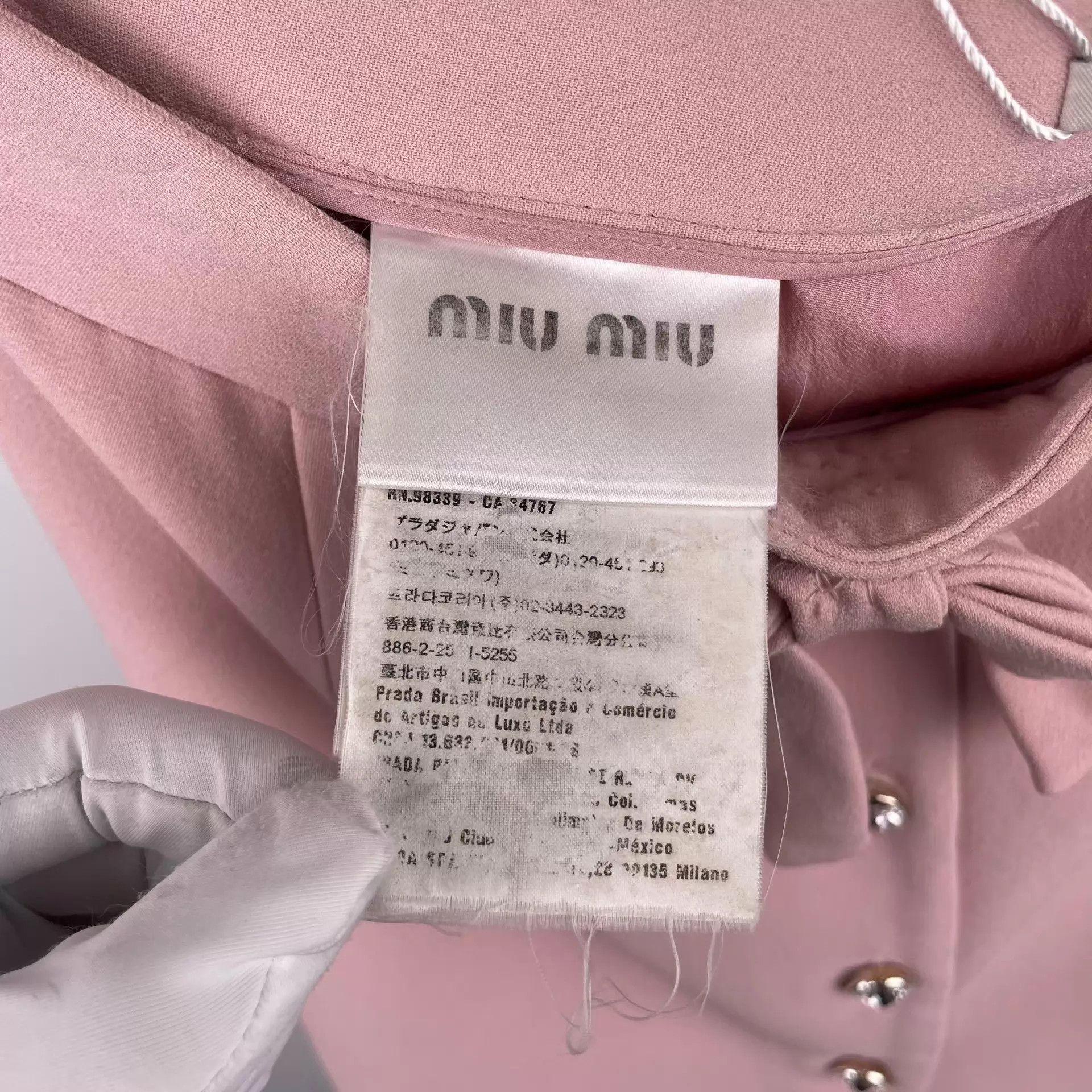 Miu Miu MIU MIU women's pink suit mini skirt Size 27" / US 4 / IT 40 - 5 Thumbnail