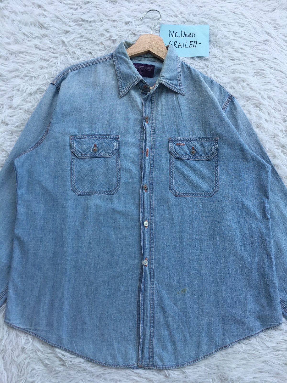 Nepenthes Rare Vintage Nepenthes Jeans Shirt Size US L / EU 52-54 / 3 - 5 Thumbnail