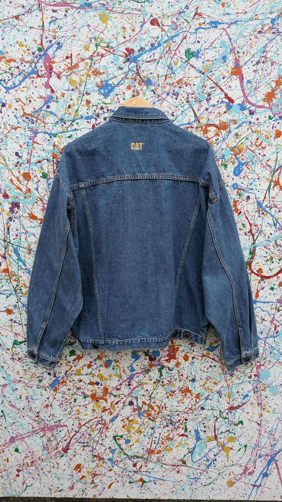 Caterpillar Vintage cat denim jacket caterpillar equipment 90s Large Size US L / EU 52-54 / 3 - 7 Thumbnail