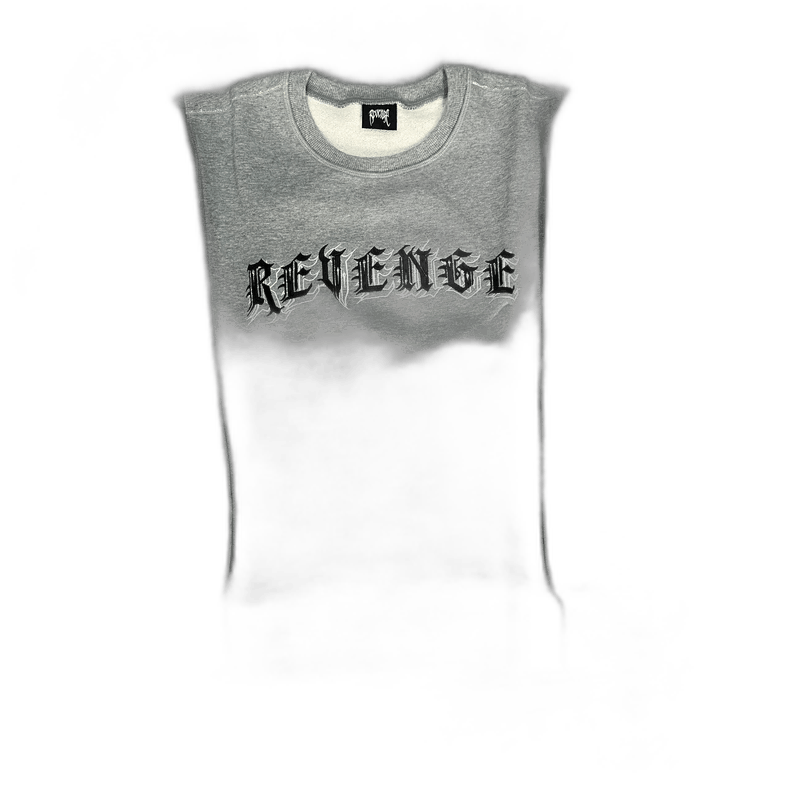 Balenciaga Revenge Gray Embroidered Crew Neck Sweatshirt Size US S / EU 44-46 / 1 - 1 Thumbnail