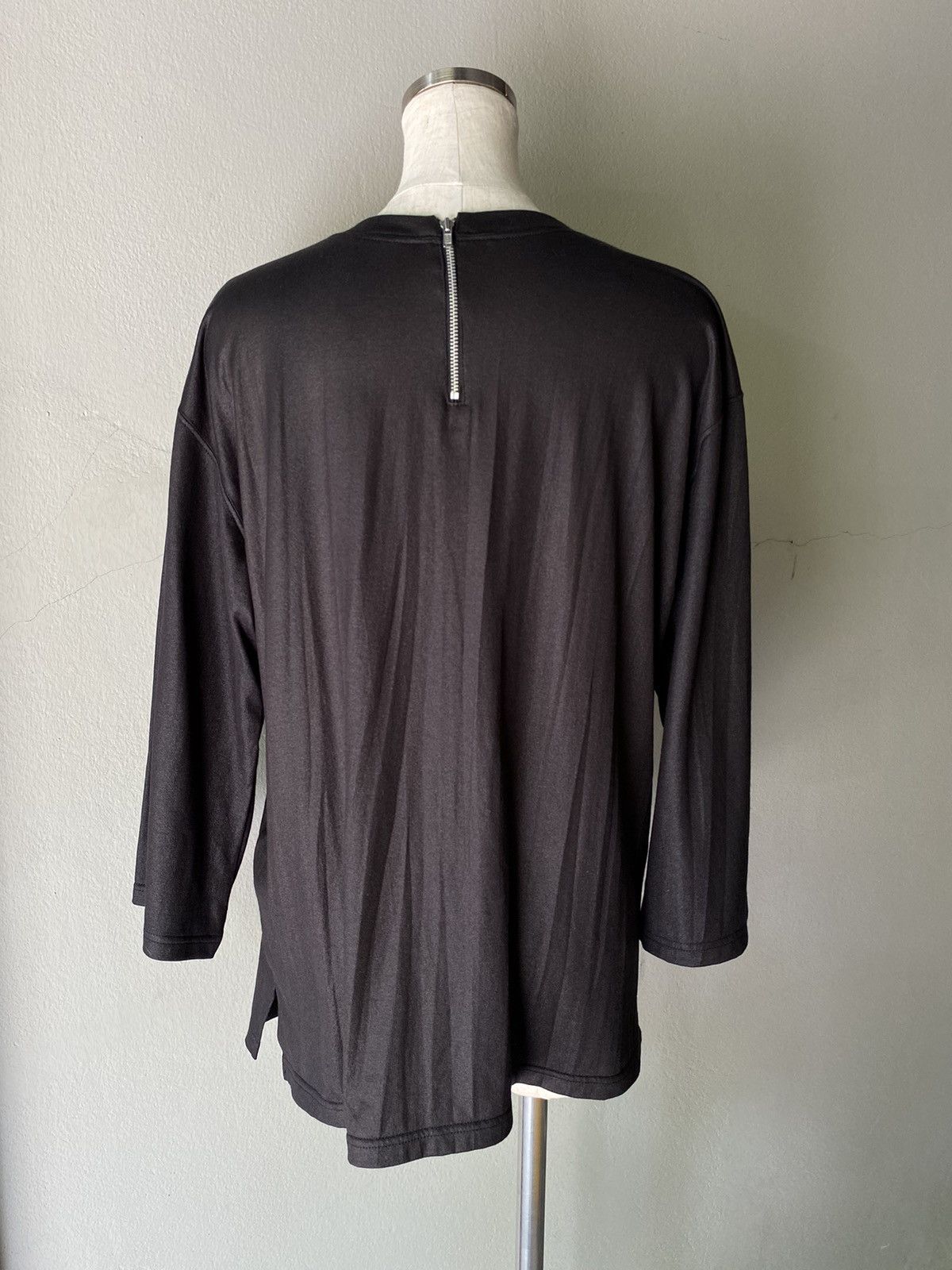Zucca ZUCCA Black Soft 3/4 Sleeve Tee. Size XL / US 12-14 / IT 48-50 - 6 Thumbnail