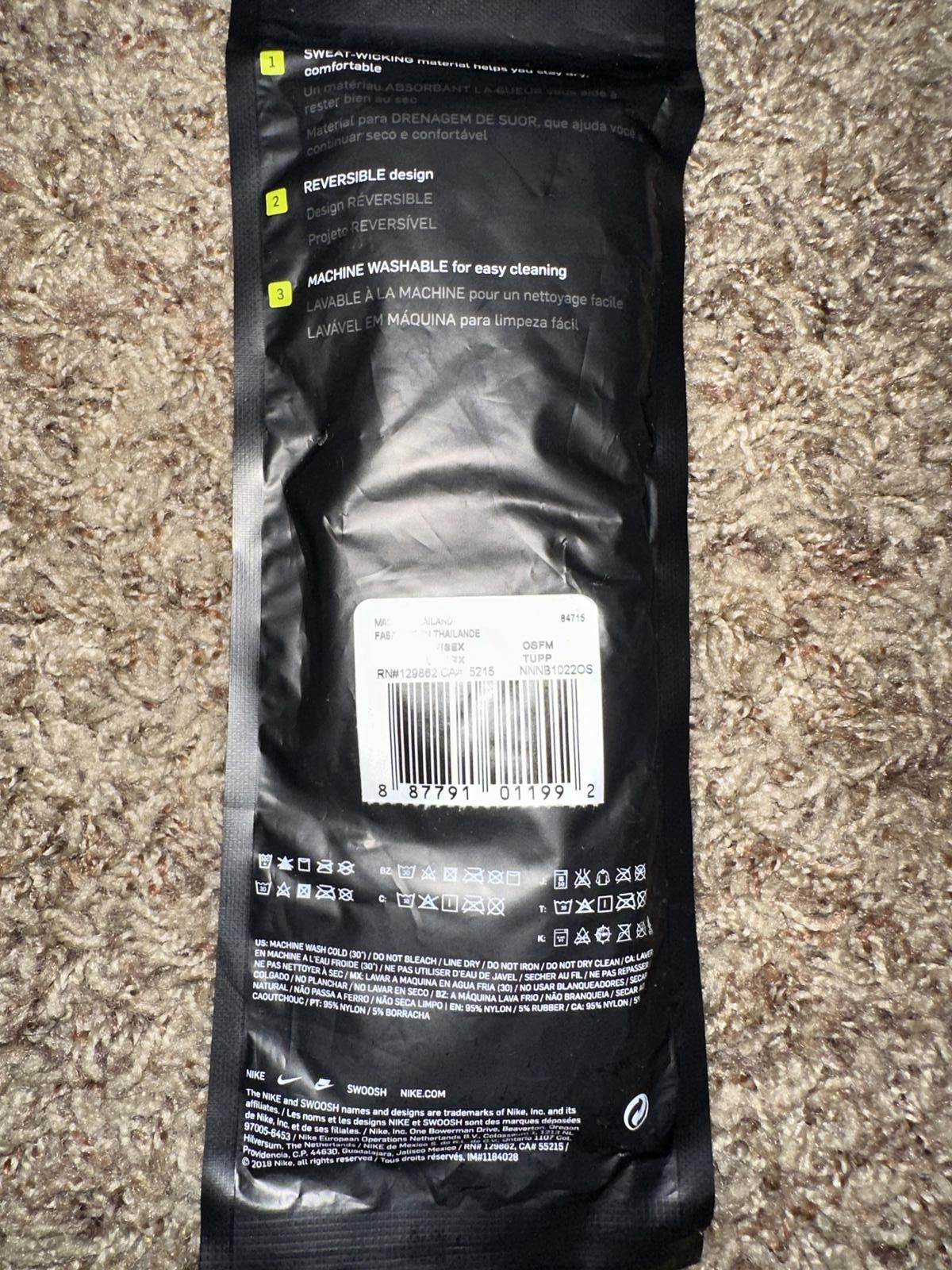 Nike Nike Home And Away Reversible Headband Size ONE SIZE - 7 Thumbnail
