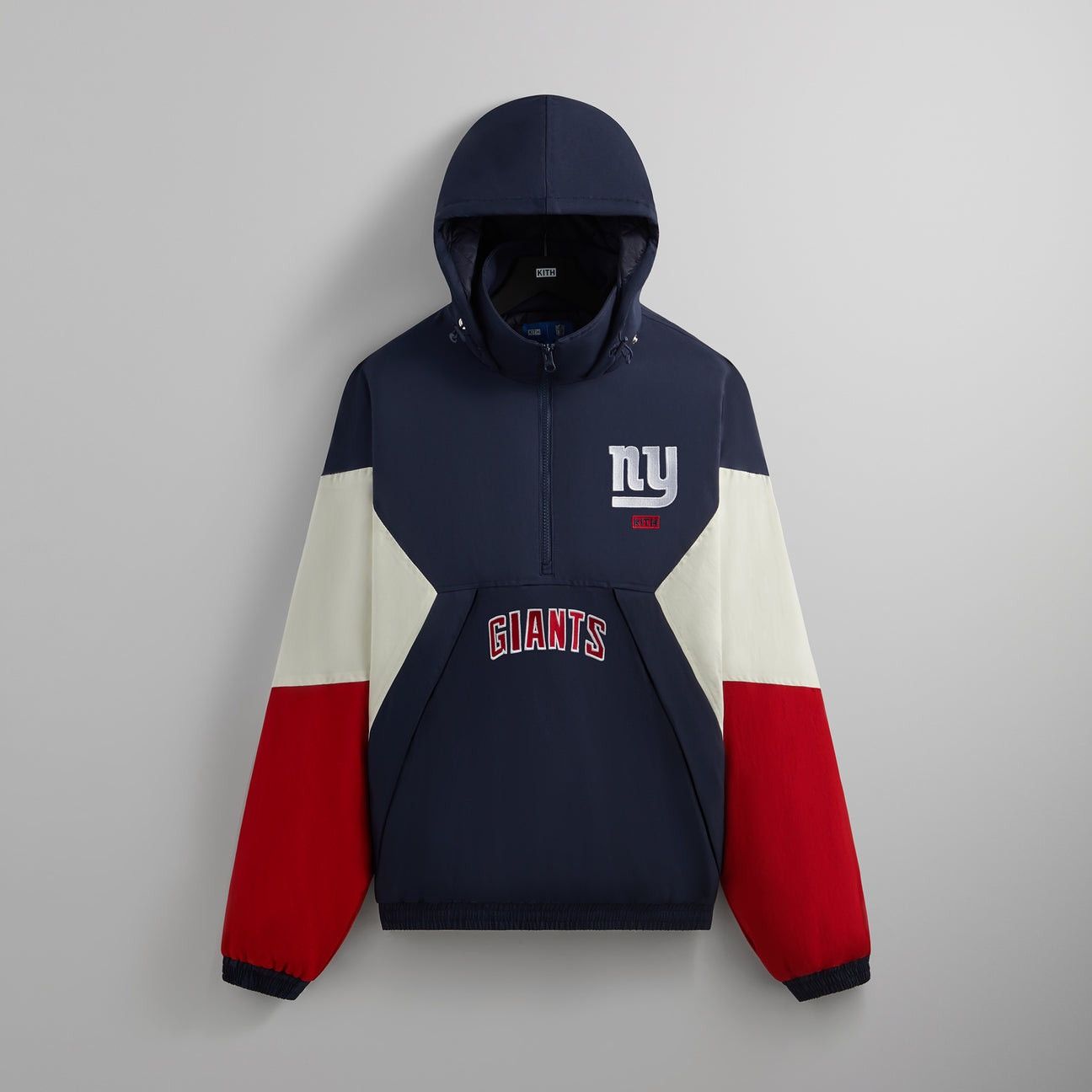 Kith × NFL Kith & '47 NFL New York Giants Quarter Zip Anorak With Hood Size US XL / EU 56 / 4 - 1 Thumbnail