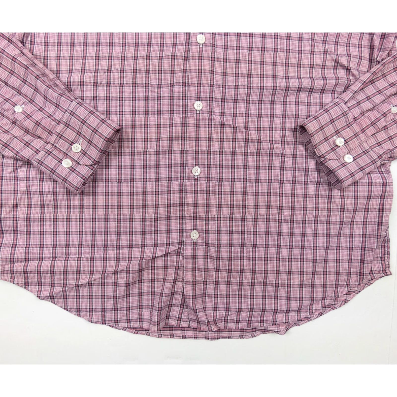 Bonobos Bonobos Men's Large Pink Plaid Long Sleeve Button-Up Shirt Lightweight Stretch Preppy Size US L / EU 52-54 / 3 - 3 Thumbnail