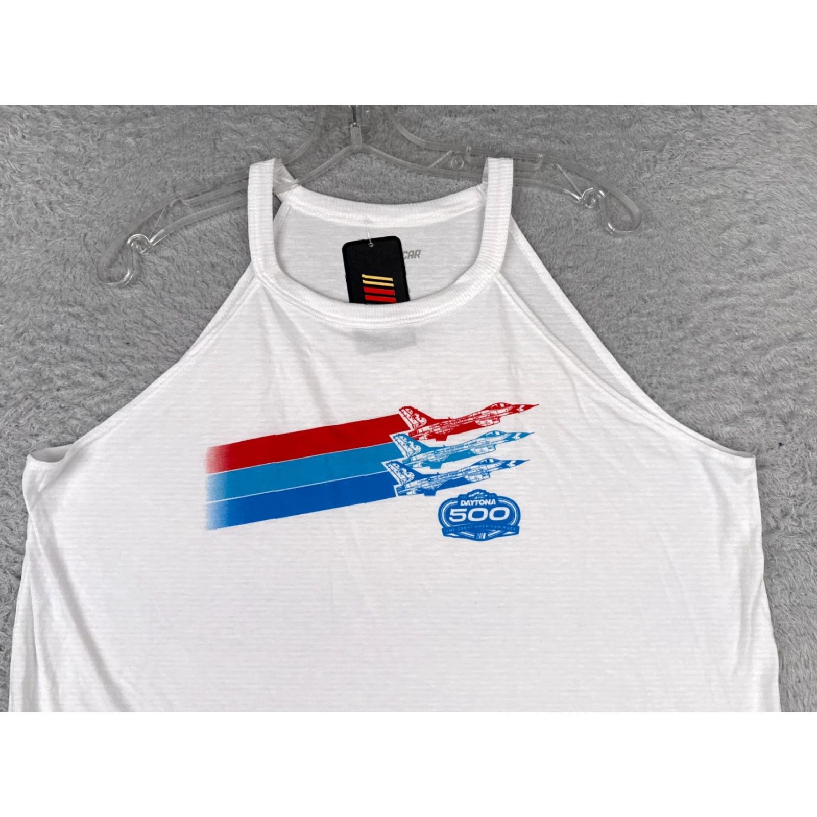 NASCAR Nascar Shirt Women 2XL White Tank Sleeveless Daytona 500 Thunderbirds F-16 Casual Tank Top Womens 2XL Nascar Shirt Size XXL / US 16-18 / IT 52-54 - 4 Thumbnail