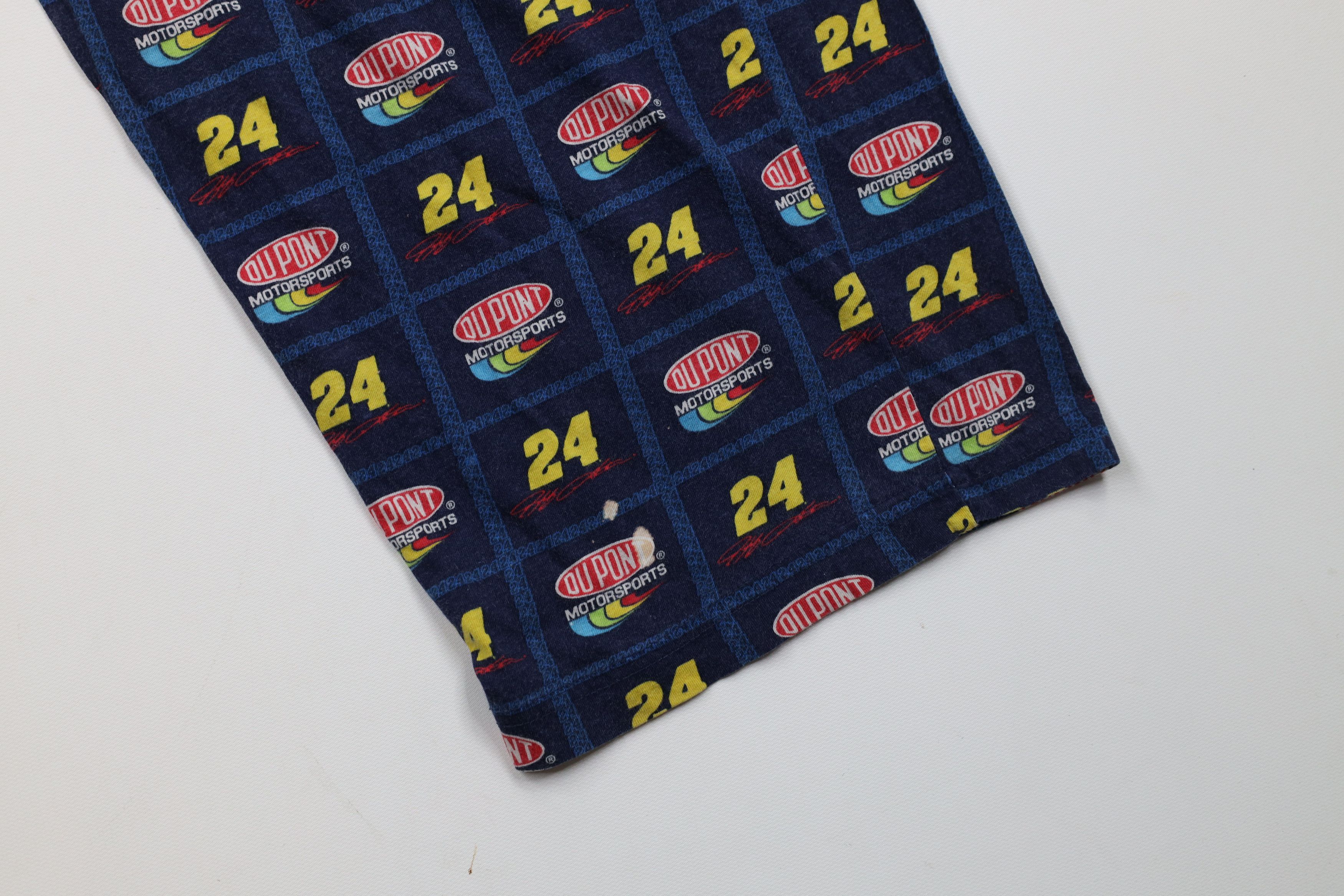 Vintage Vintage NASCAR Jeff Gordon Racing Wide Leg Pajama Pants Blue Size US 34 / EU 50 - 5 Thumbnail