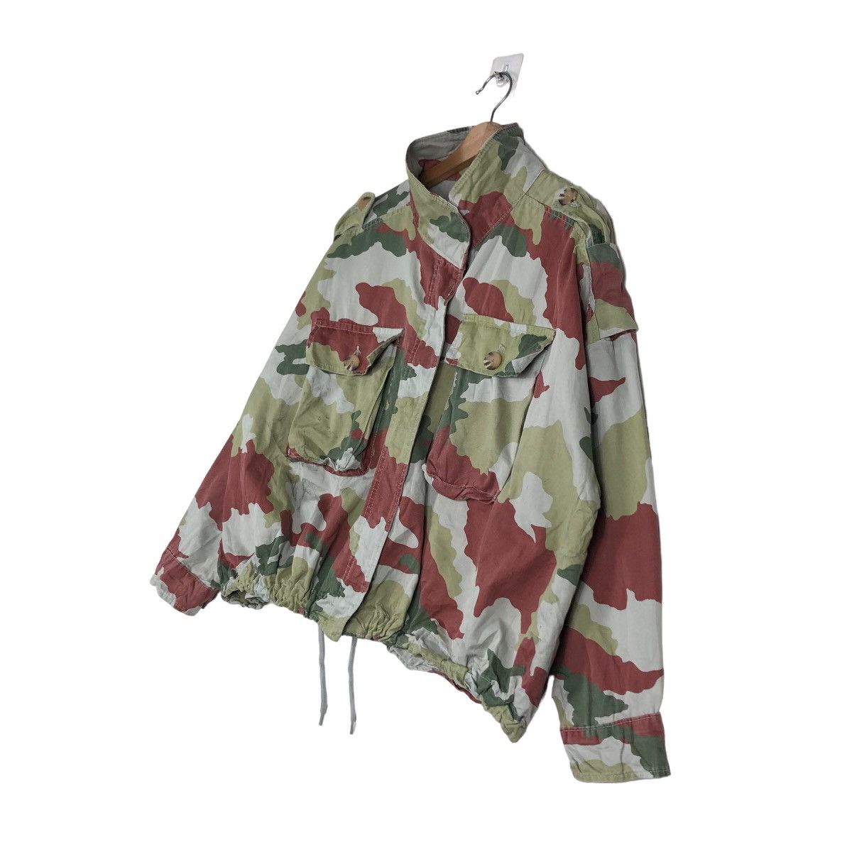 Japanese Brand 🔥Vintage Cropped Biker Jacket Trf Japan Camouflage Army Size US M / EU 48-50 / 2 - 2 Thumbnail