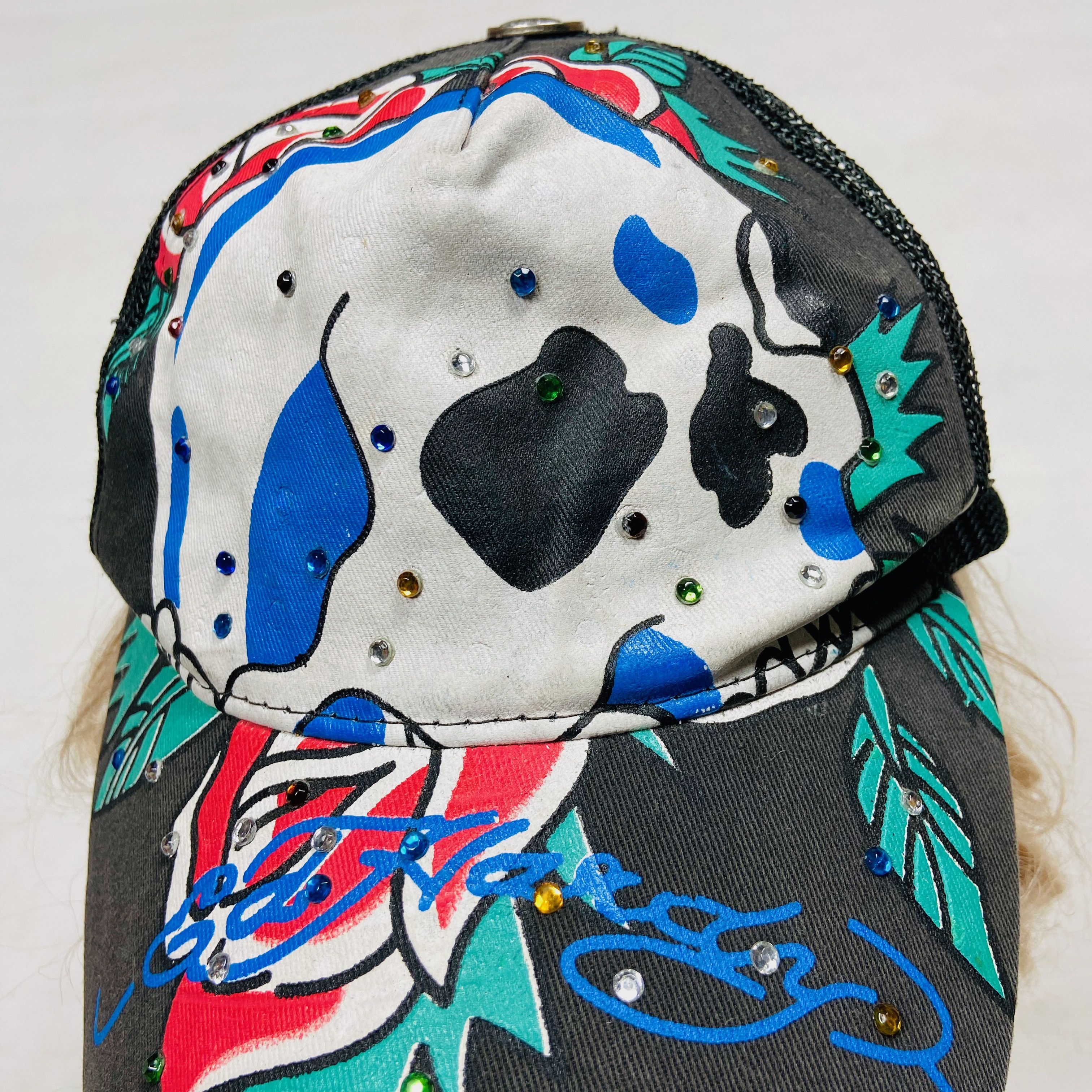 Christian Audigier ED HARDY CHRISTIAN AUDIGIER FADED VINTAGE SKULL CAP - № 4126 Size ONE SIZE - 3 Thumbnail