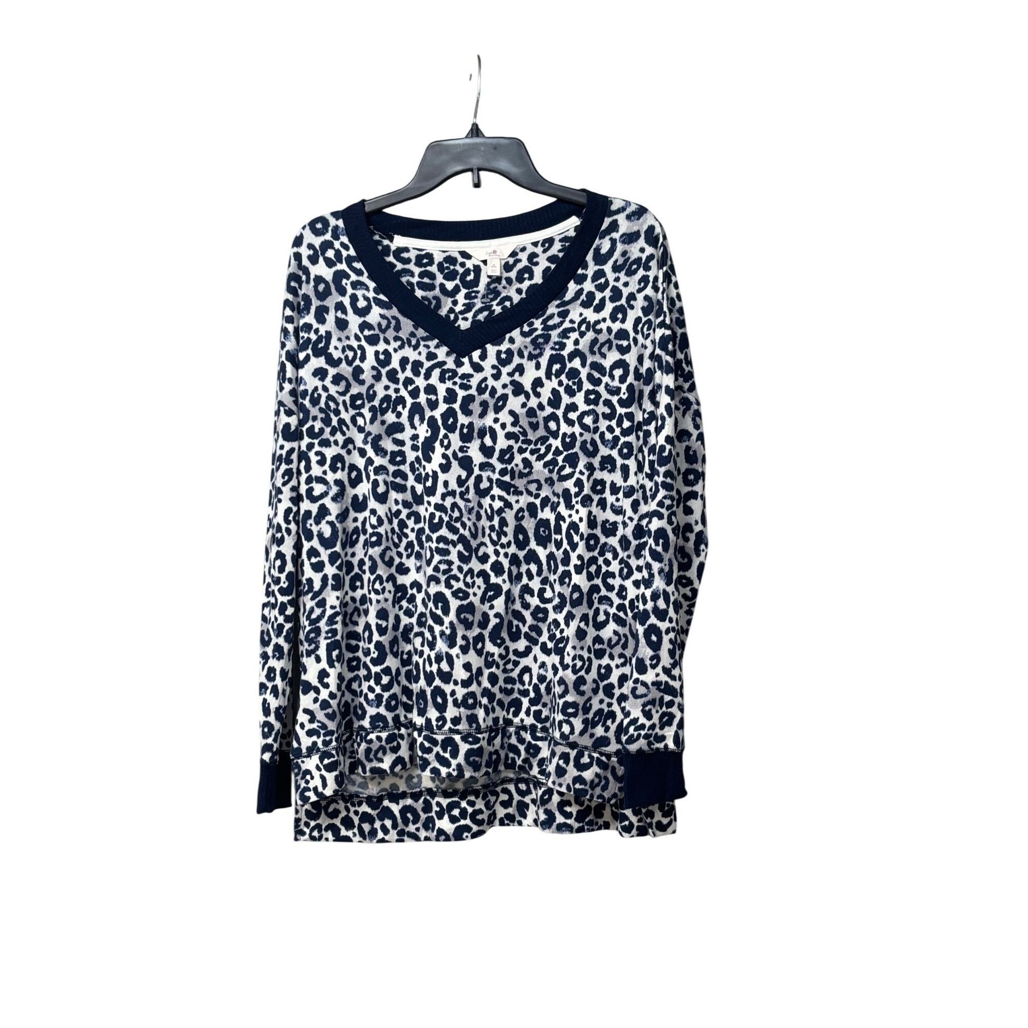 Other Secret Treasures Womens Leopard Print V-Neck, Hi-Low Hem, Lo Size M / US 6-8 / IT 42-44 - 10 Thumbnail