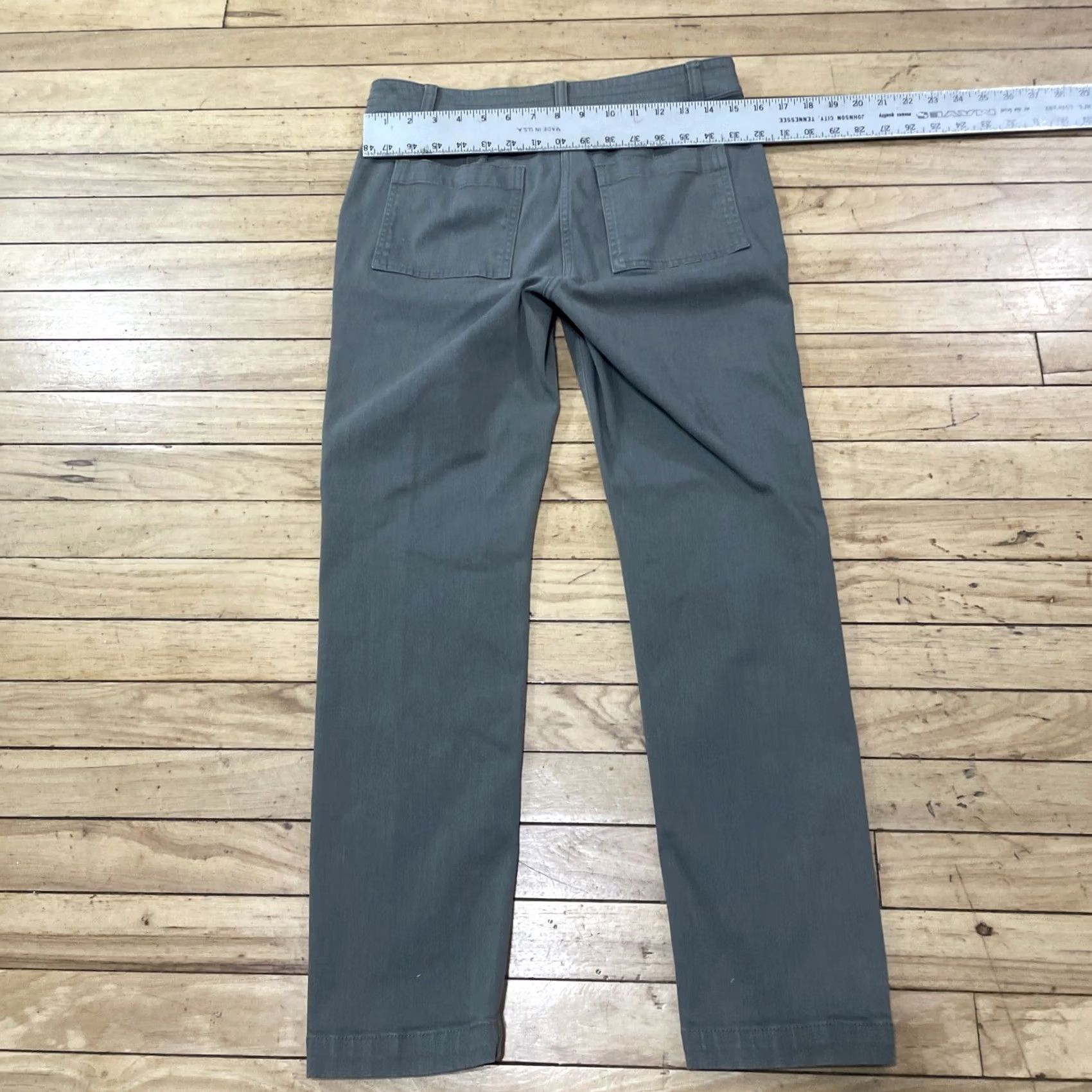 J. Jill VINTAGE J. Jill Cargo Pants Womens Size 6 Green Floral Embroidered Twill Outdoor Pockets Straight Inseam 27" Regular Mens Girls Women Size 28" / US 6 / IT 42 - 5 Thumbnail