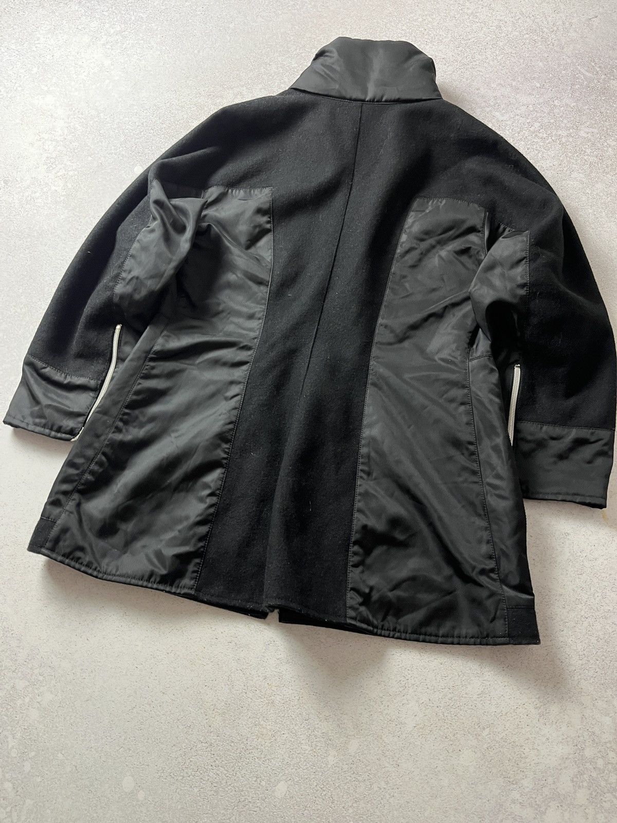 Marithe + Francois Girbaud Vintage Marithe Francois Girbaud Women’s Wool Coat Jacket Size L / US 10 / IT 46 - 6 Thumbnail