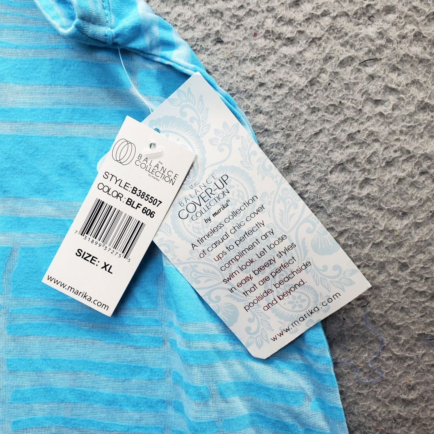 Vintage Balance Collection Loungewear Top Womens XL Multi Stripe Racerback Sharkbite Hem Size XL / US 12-14 / IT 48-50 - 5 Thumbnail