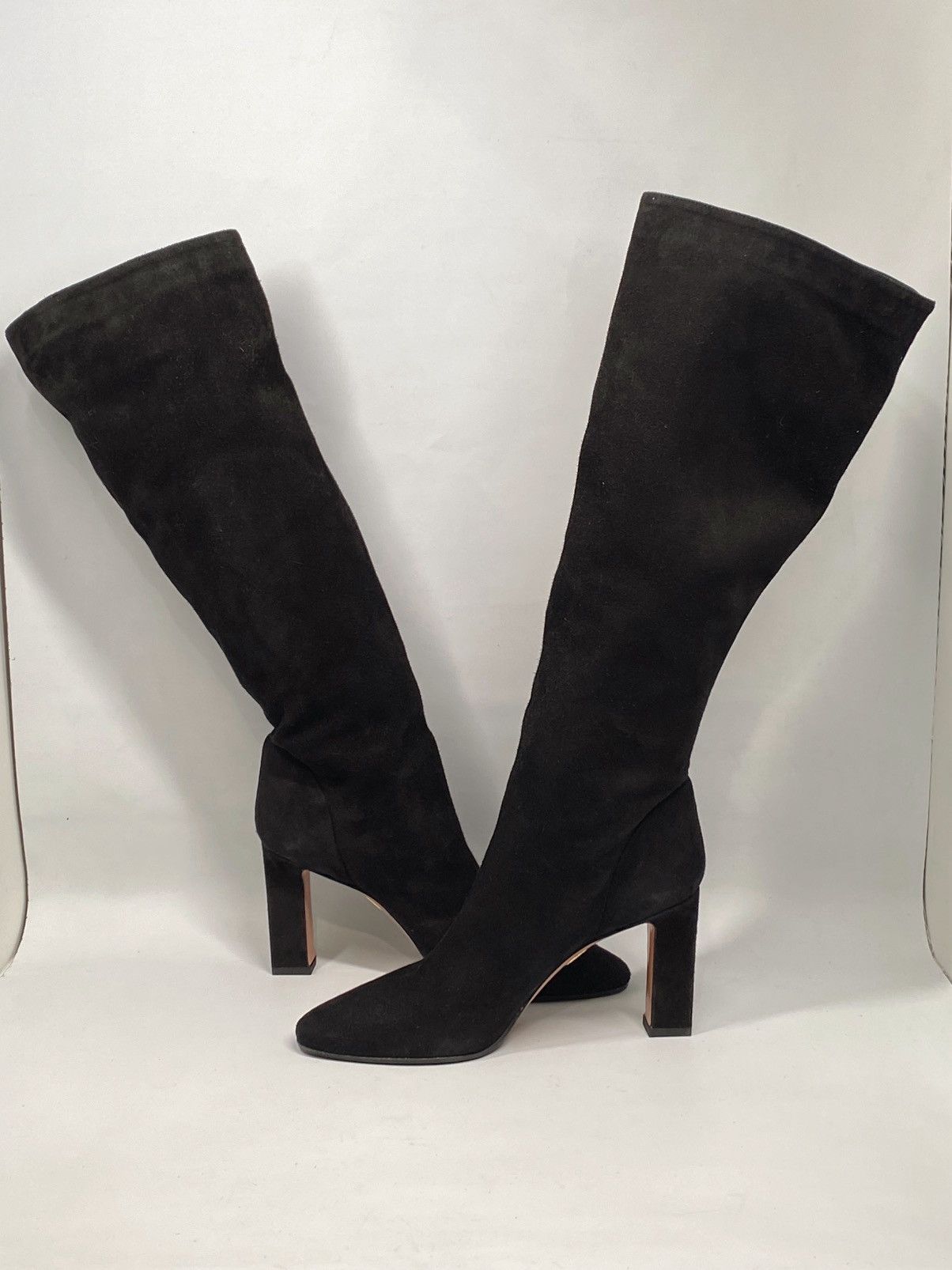 Aquazzura Aquazzura Manzoni Black Suede Leather Boots size 38 Size US 8 / IT 38 - 8 Thumbnail