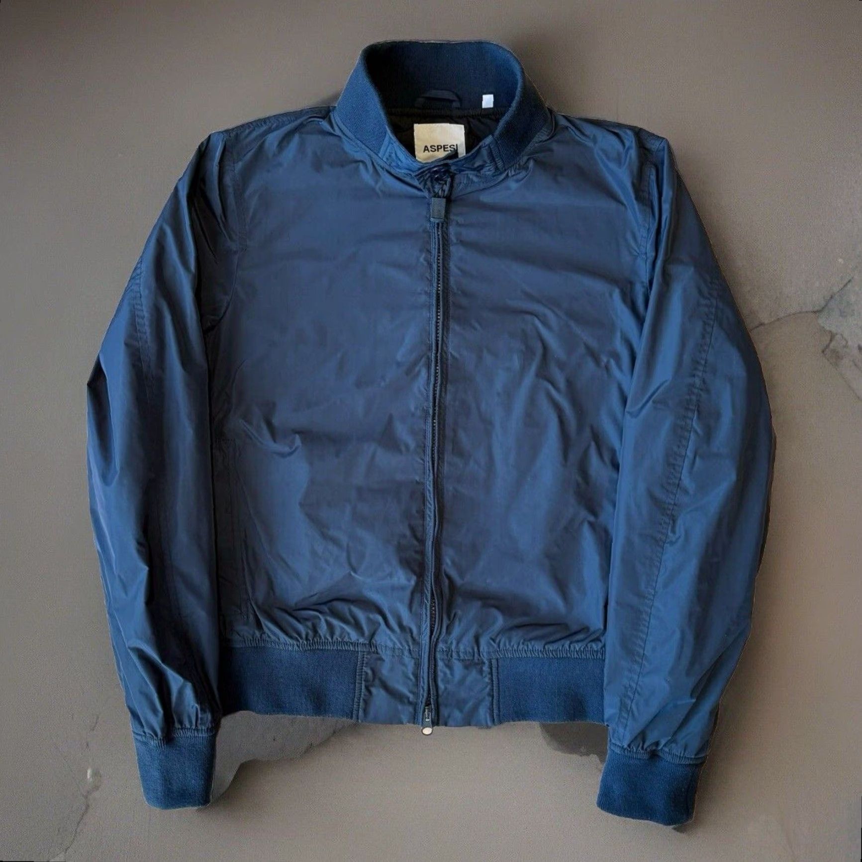 Aspesi Aspesi Swing Jacket S Blue Lightweight Microfiber Nylon Lining Zipper Button Collared Short Jacket Coat Men Vintage No Size US S / EU 44-46 / 1 - 2 Thumbnail