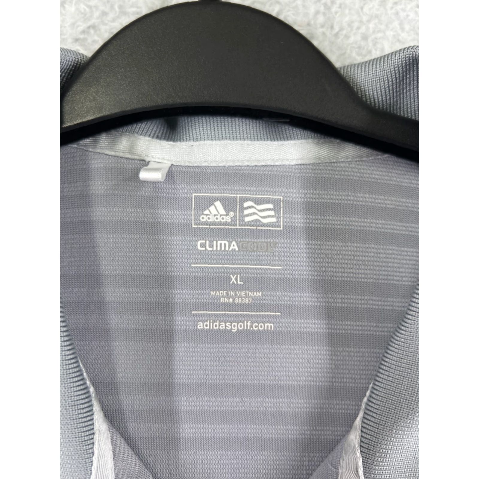 Adidas Adidas Polo Shirt Mens XL Gray Striped Polyester Golf Polo Shirt - Men’s, Short Sleeve, - Golf, Athletic, American, Sports Size US XL / EU 56 / 4 - 3 Thumbnail