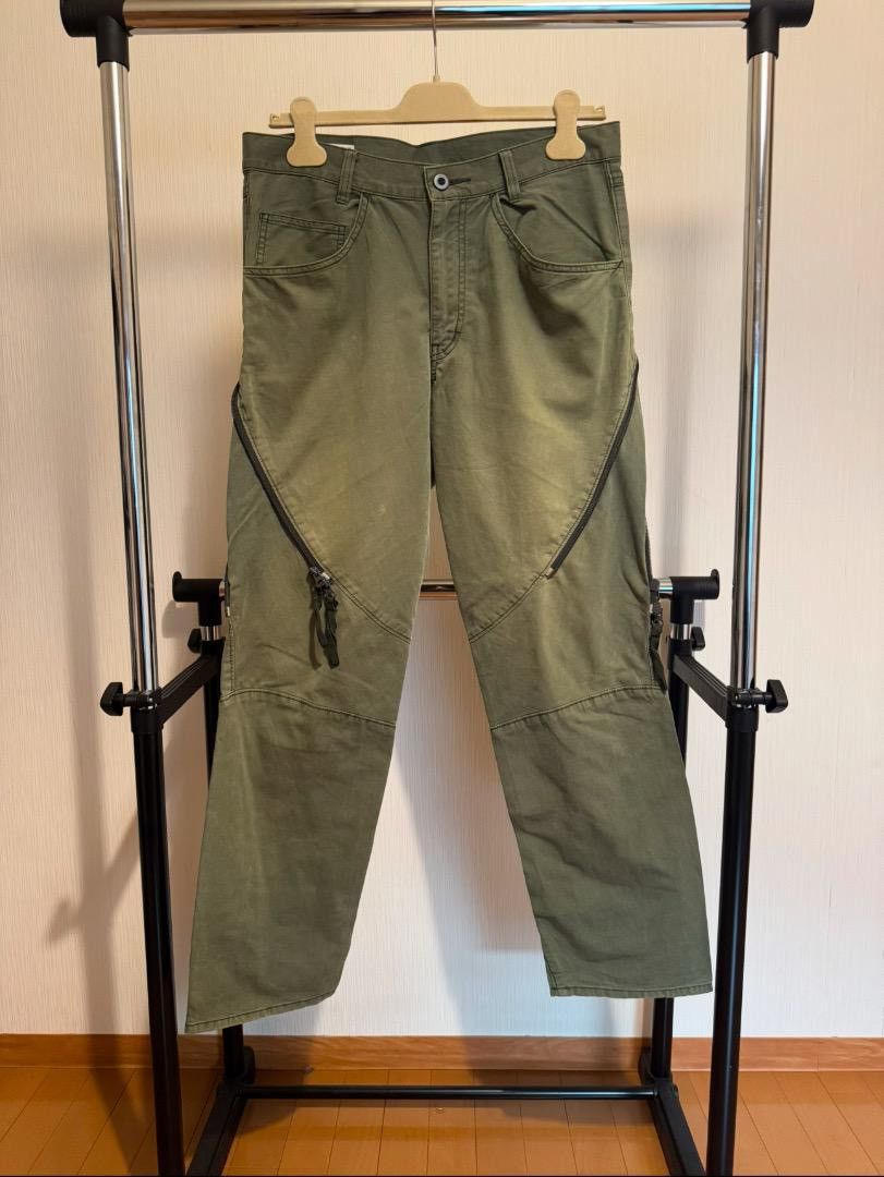 Final Home 90’s Olive Zippered Moto Bondage Pants Size US 30 / EU 46 - 16 Thumbnail