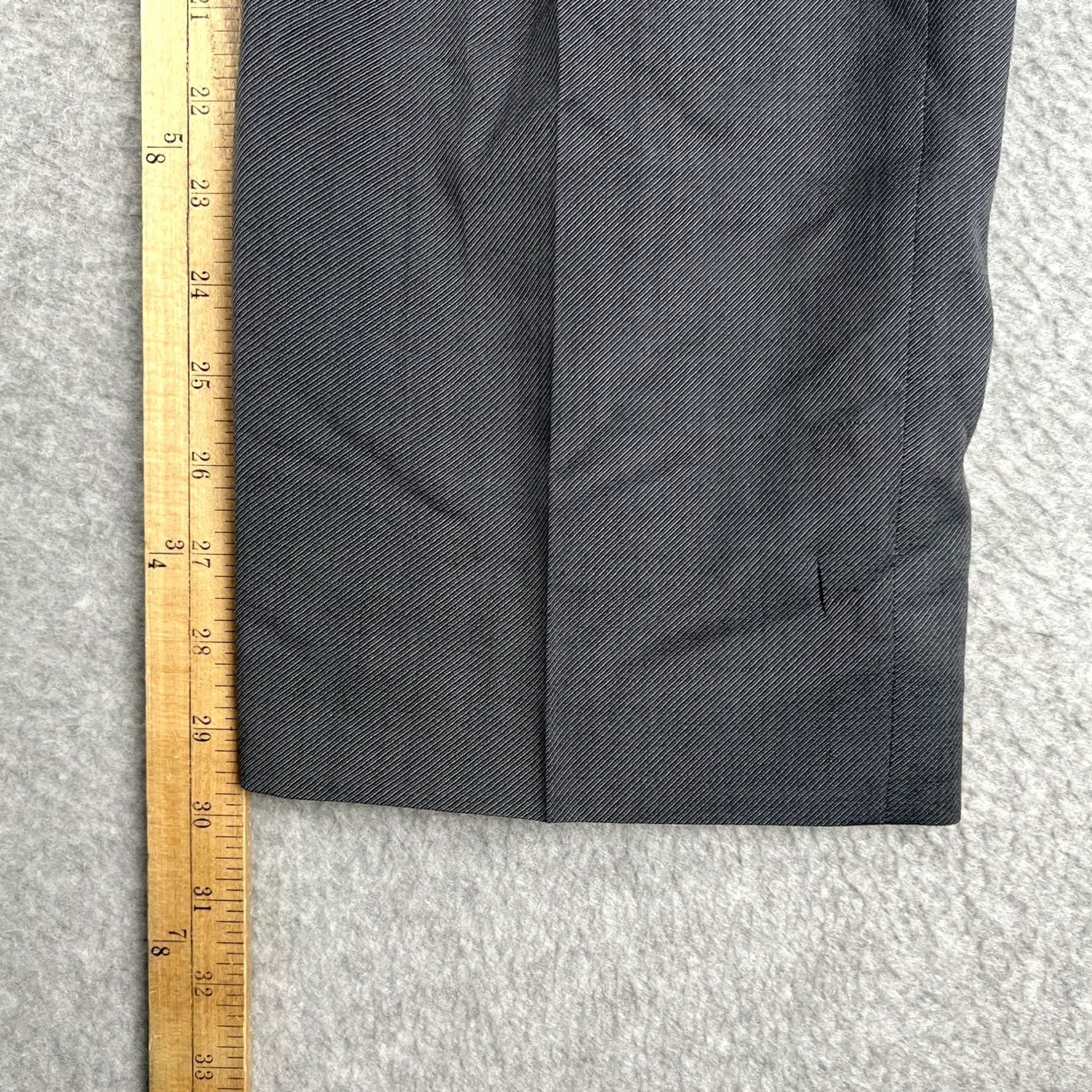 Canali Canali Dress Pants Trouser Slacks Wool Straight Fit Flat Front 36x30 Grey Mens Size US 38 / EU 54 - 7 Thumbnail