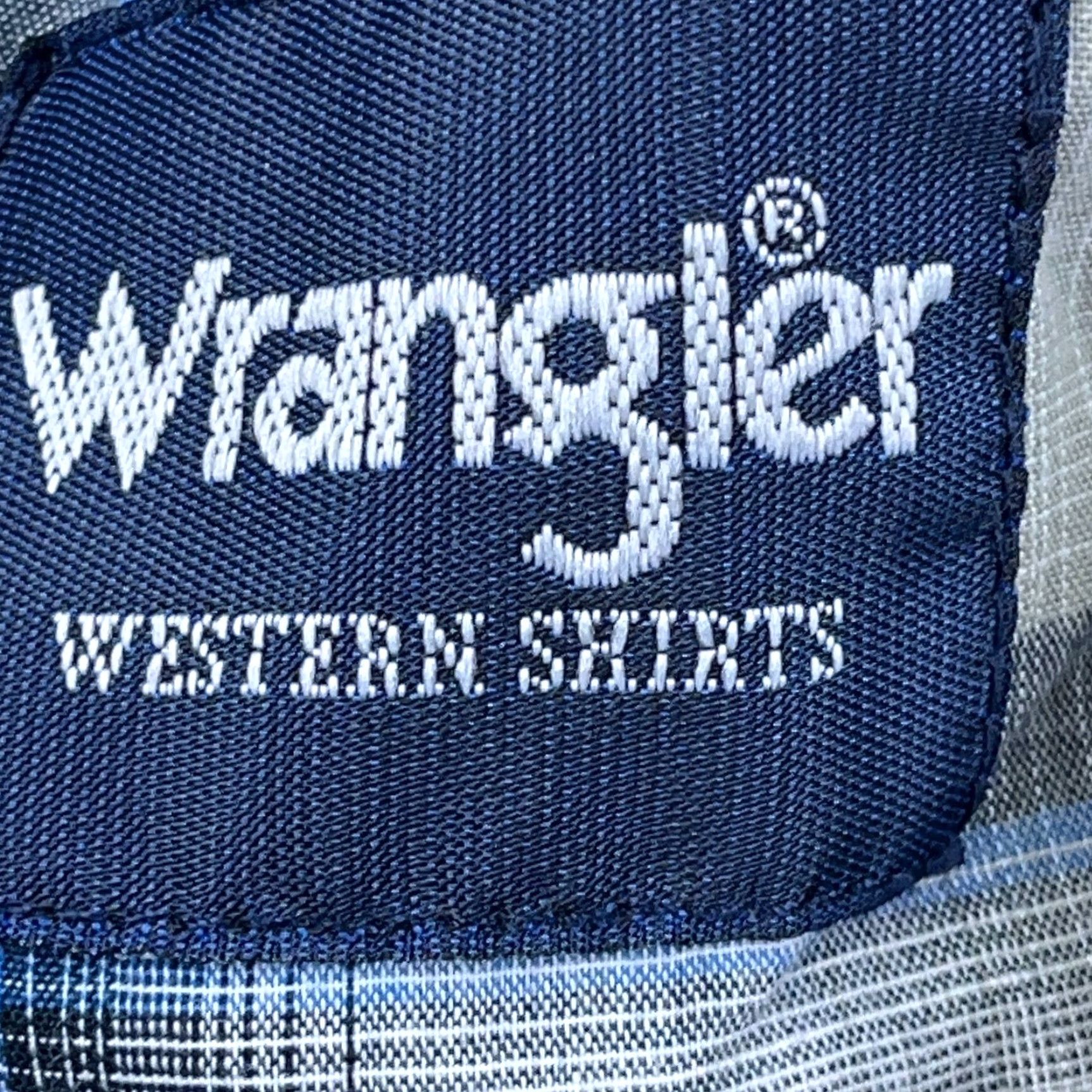 Wrangler Wrangler Western Shirt Men 2XL Blue Plaid Pearl Snap Cowboy Yoke Button-Up Streetwear Cowboy Western Shirt Mens 2XL Blue Plaid Pearl Snap Wrangler Size US XXL / EU 58 / 5 - 5 Thumbnail
