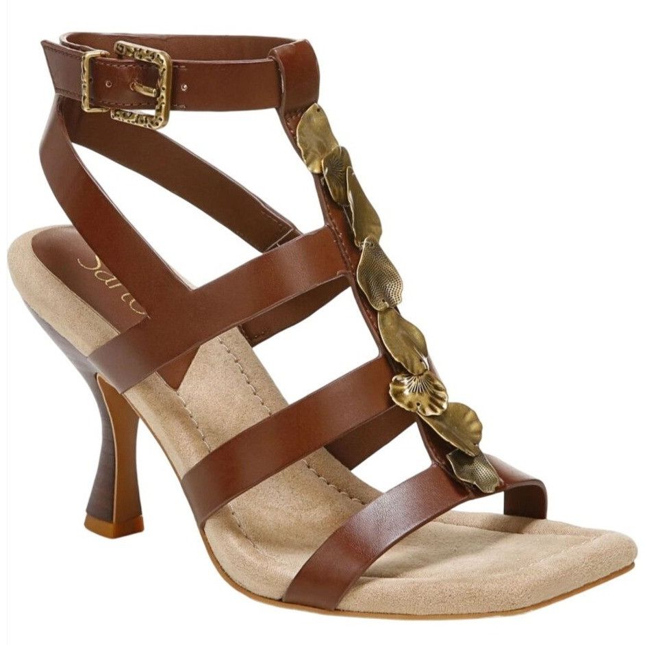 Franco Sarto FRANCO SARTO / L-Rine / Dress Sandals / Amber / Brown / Lea Size US 7.5 / IT 37.5 - 1 Thumbnail